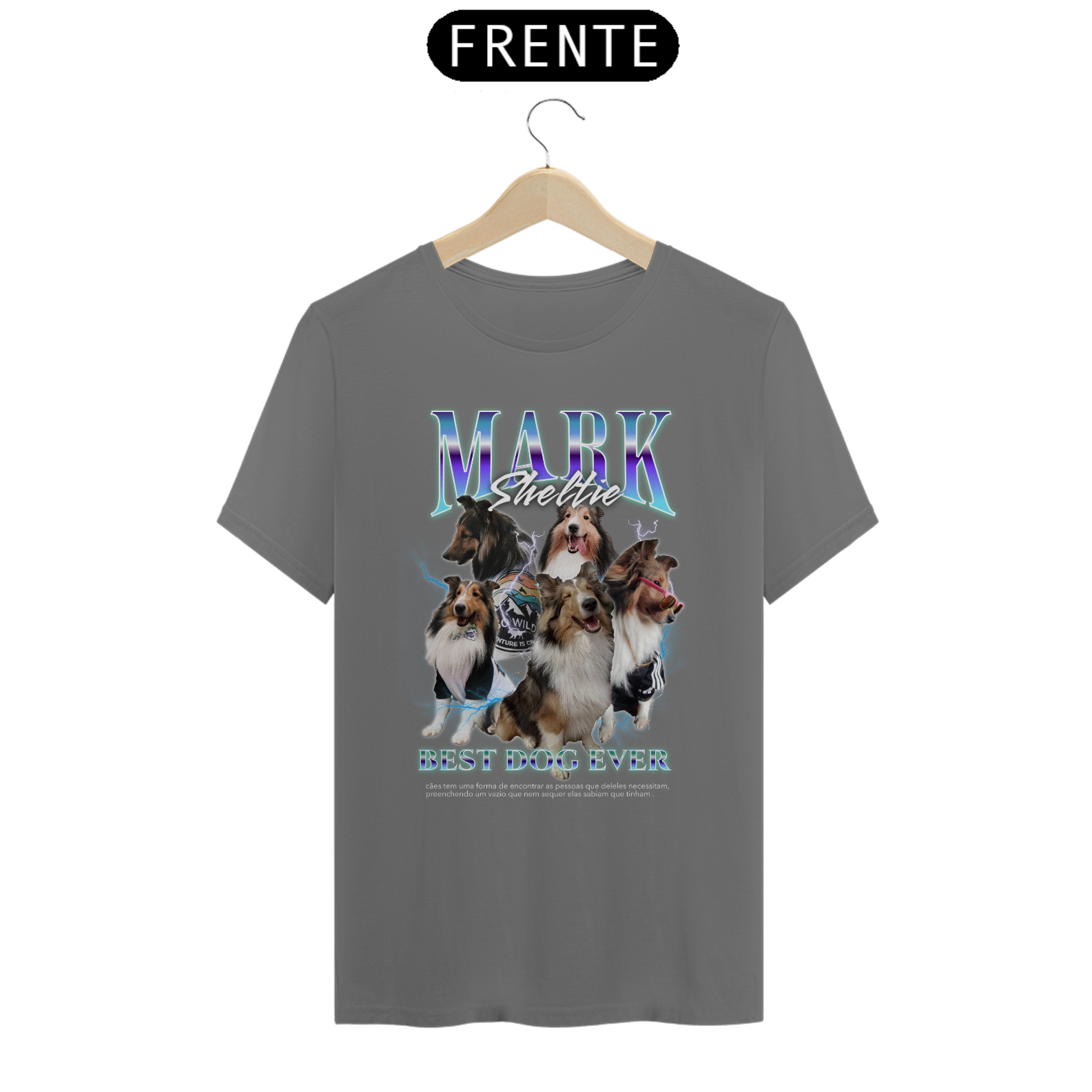 Camiseta Estonada Personalizada Fotos Nome Pet