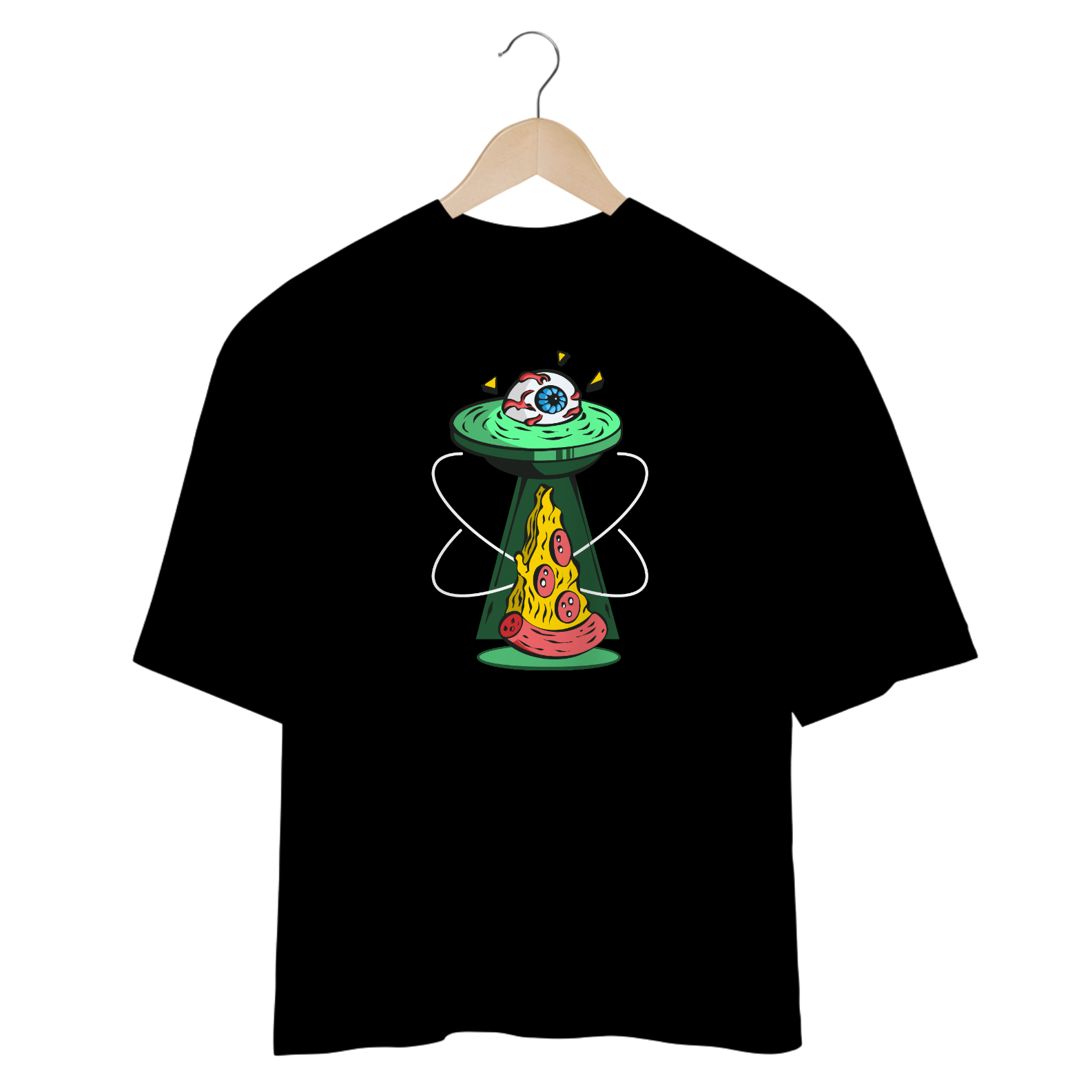 Camiseta Oversized Pizza Eye