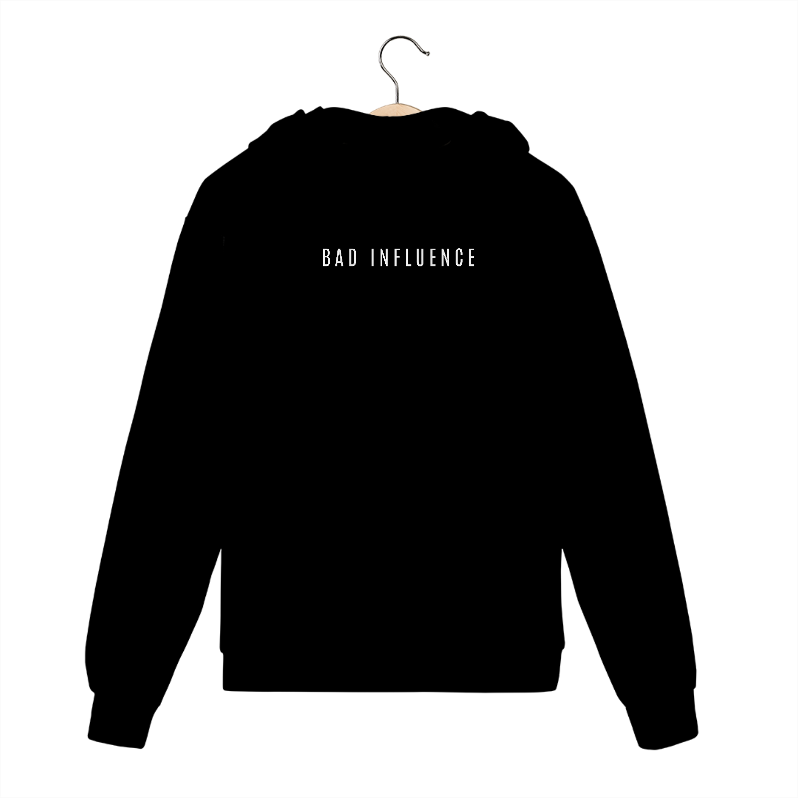 Moletom com capuz preto bad Enfluence