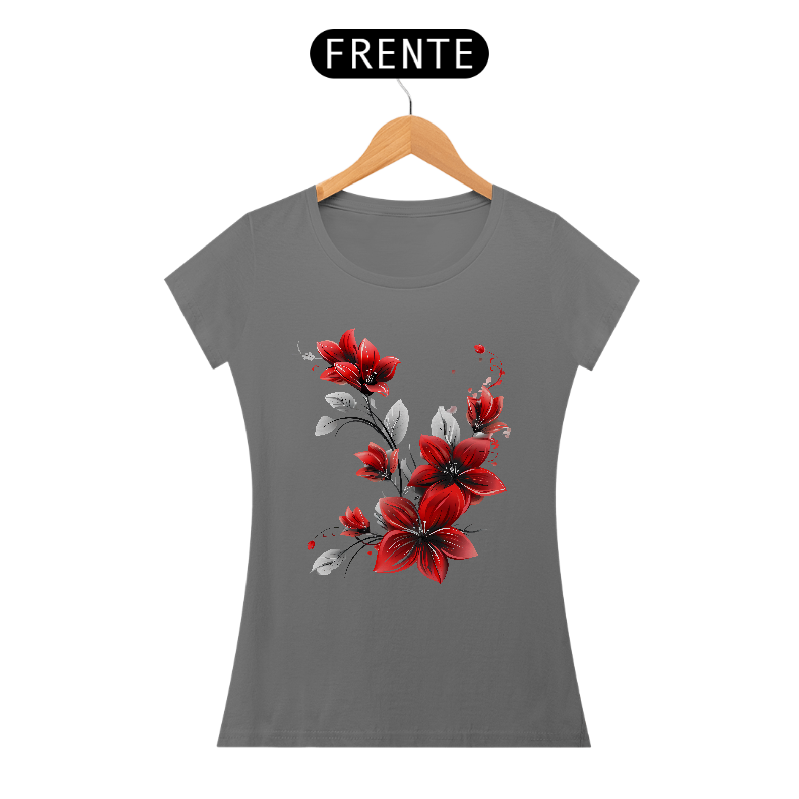 camiseta femina floral