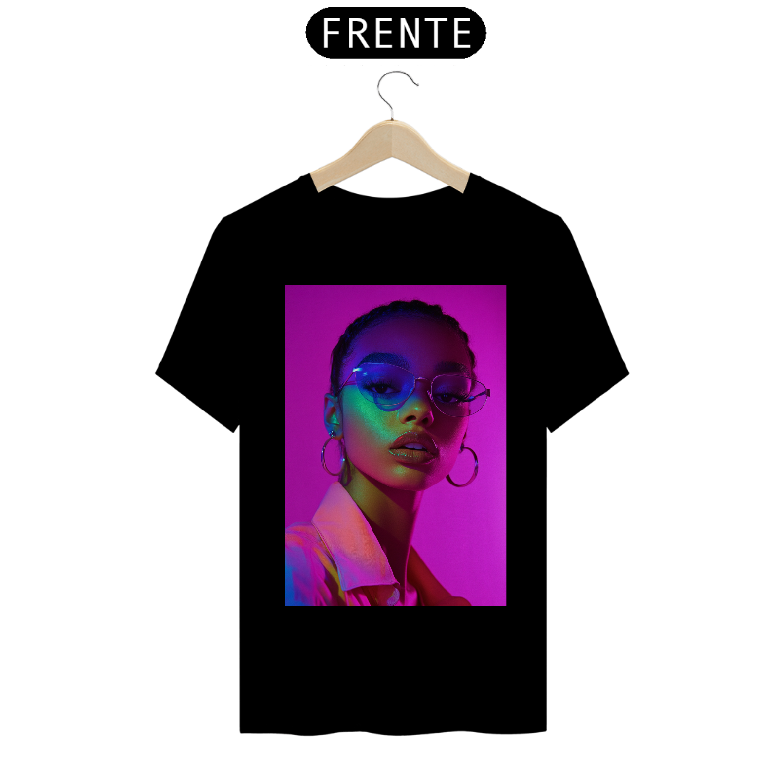 Camiseta Básica unissex em Algodão estampa Garota - #24022