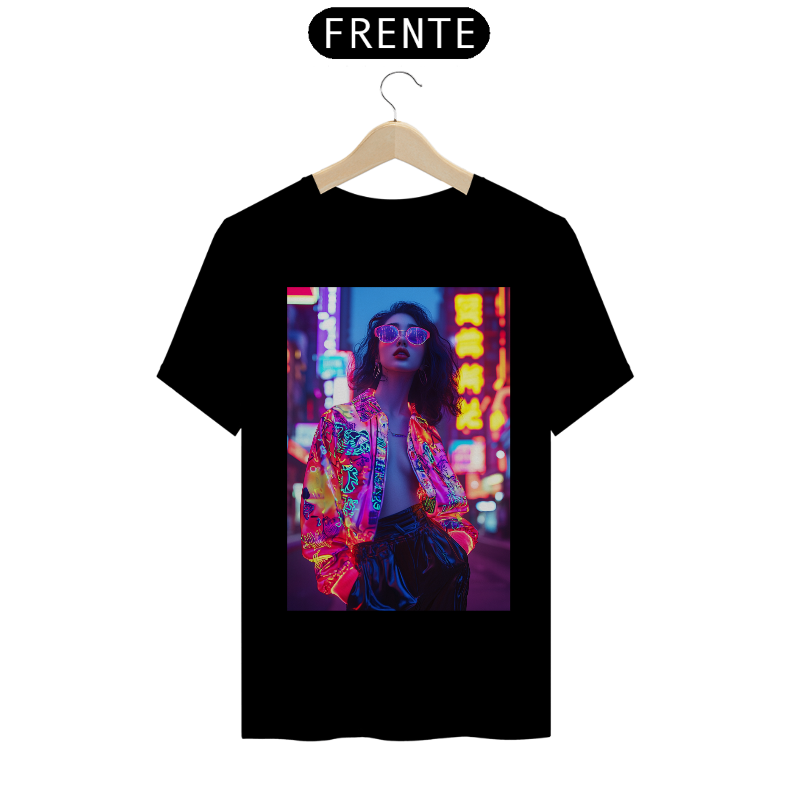 Camiseta Básica unissex em Algodão estampa Garota - #24017