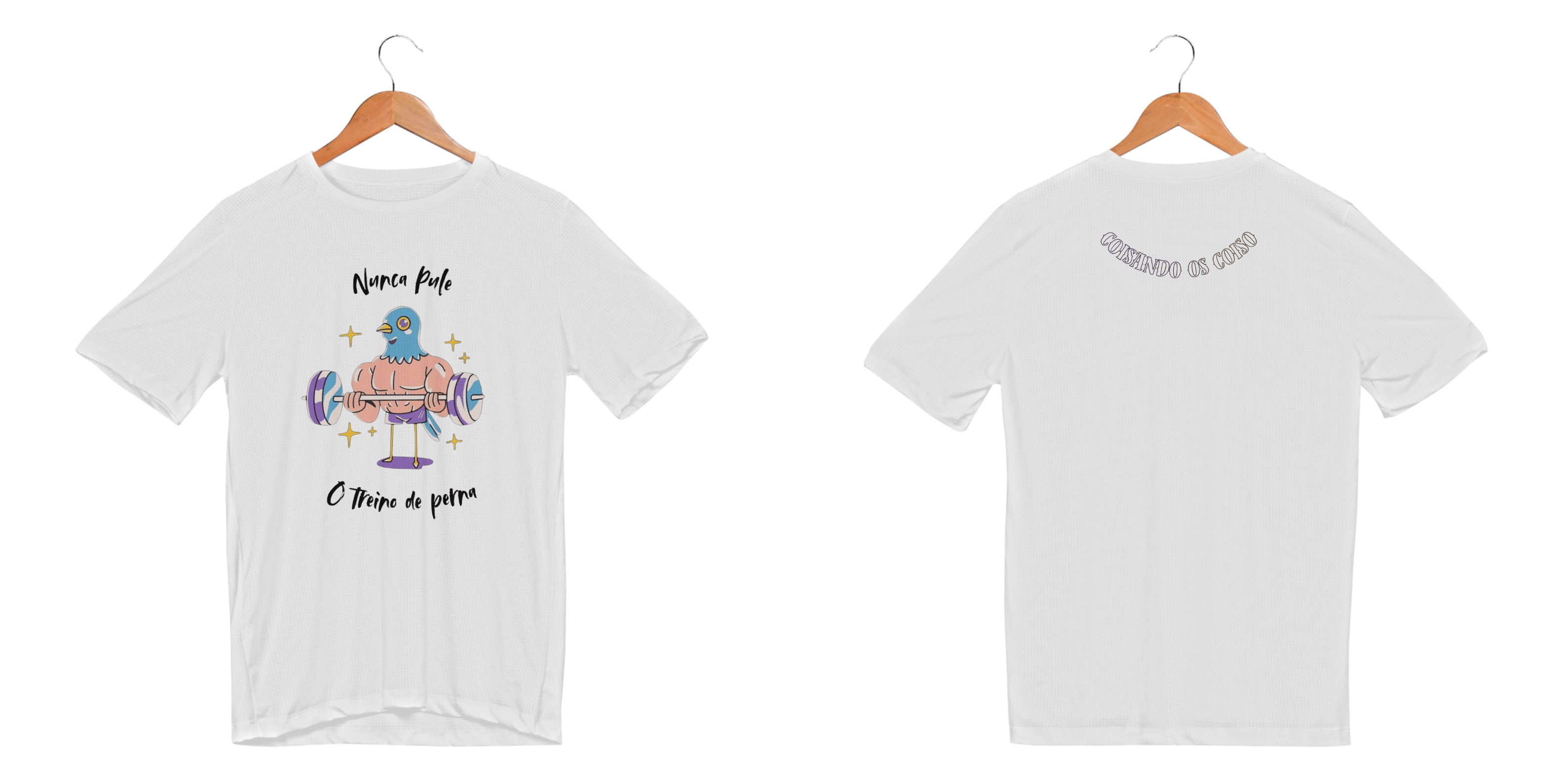 Nome do produto: Nunca pule o treino de perna Sport Masculino Claro