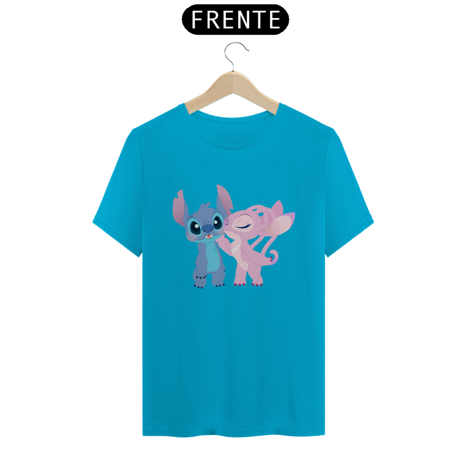 Nome do produto: camiseta casal stitch angel
