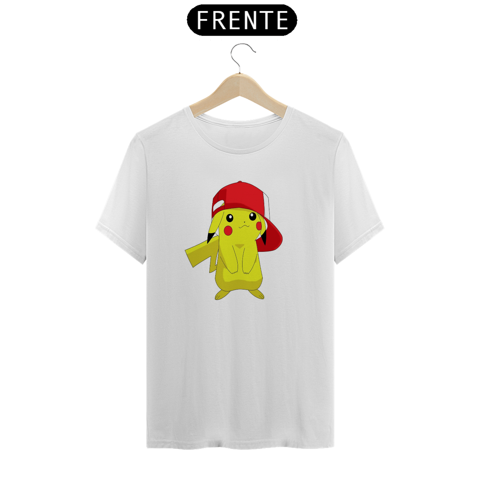 camiseta pokemon pikachu de bone