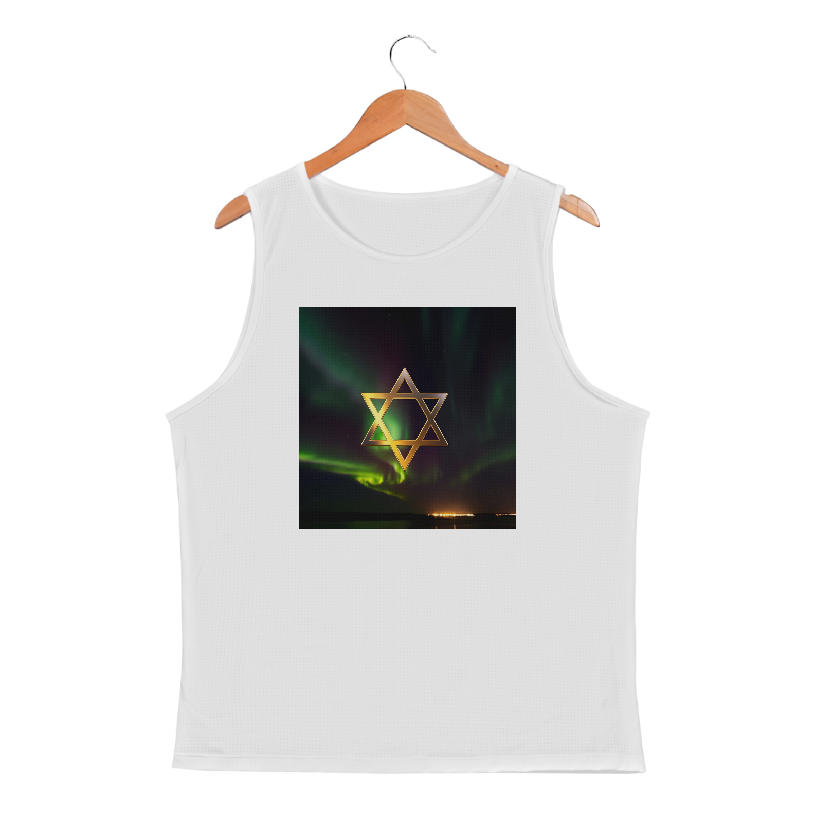 Aurora Boreal Com A Estrela de Davi