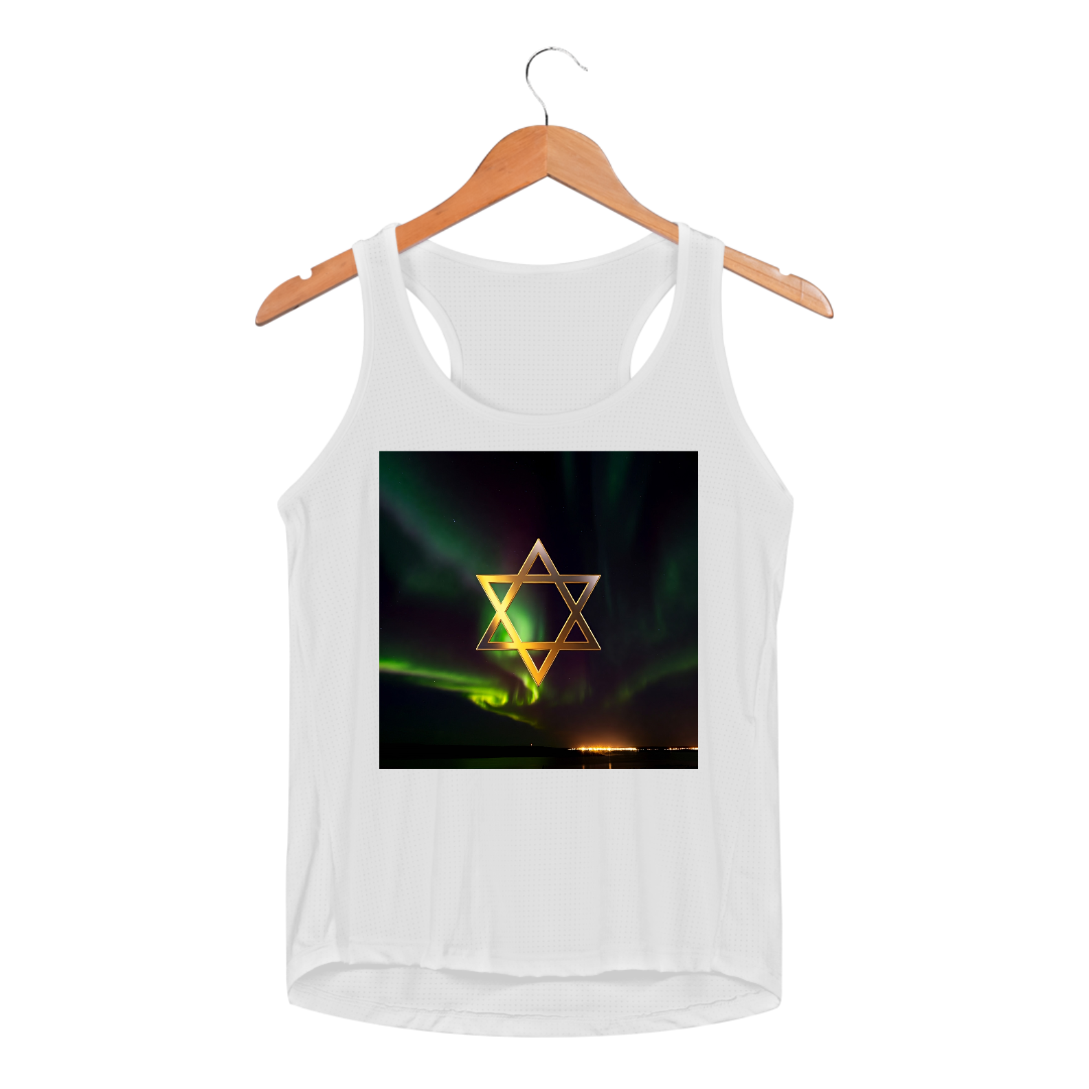 Aurora Boreal Com A Estrela de Davi