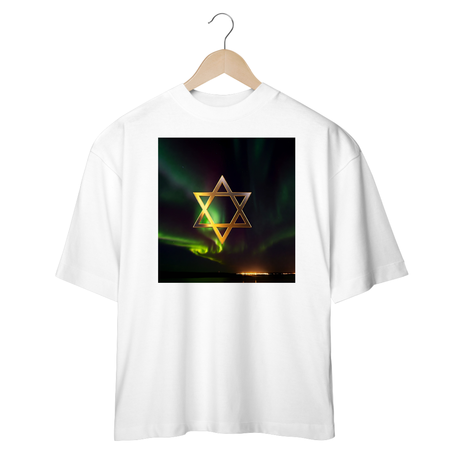 Aurora Boreal Com A Estrela de Davi