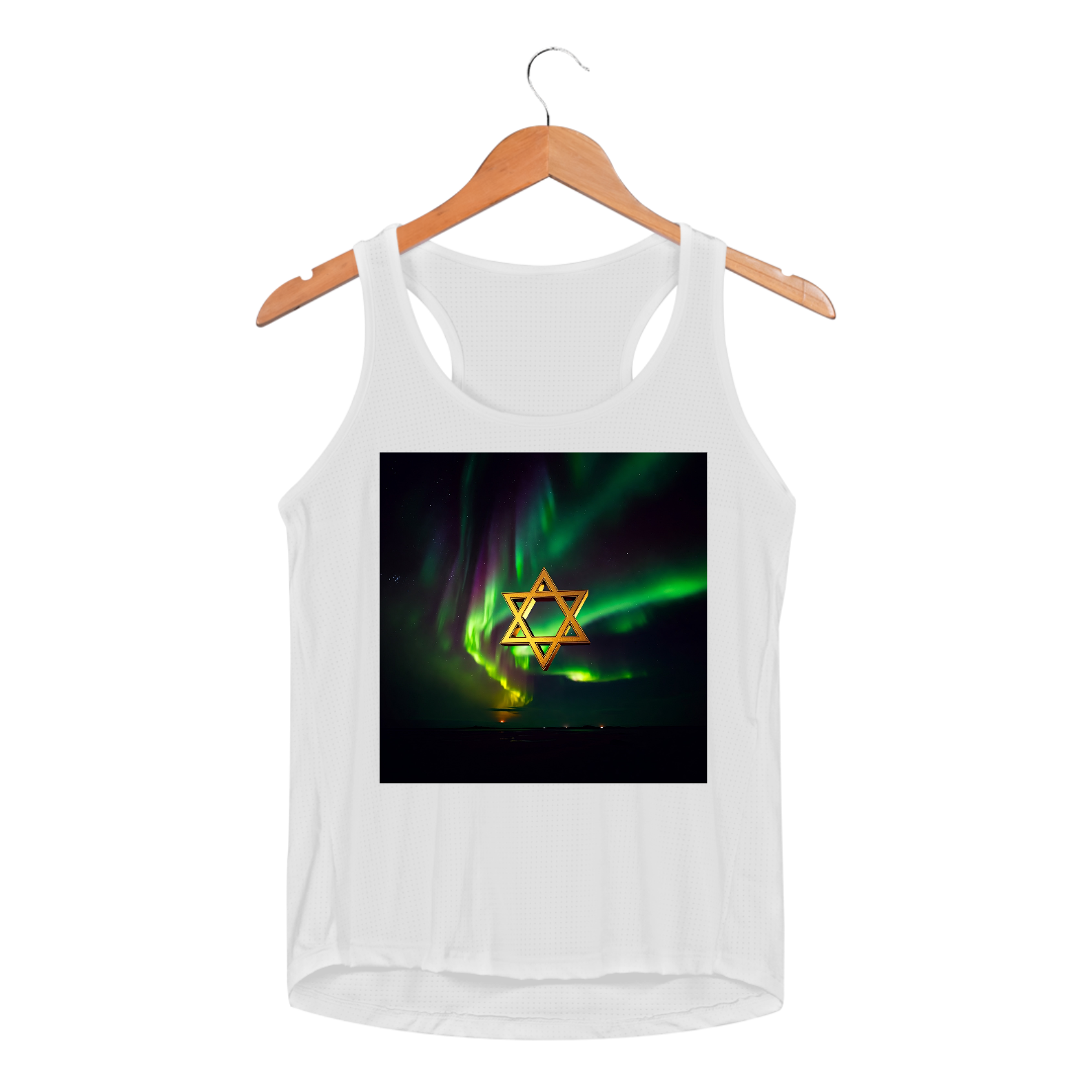 Aurora Boreal Com A Estrela de Davi