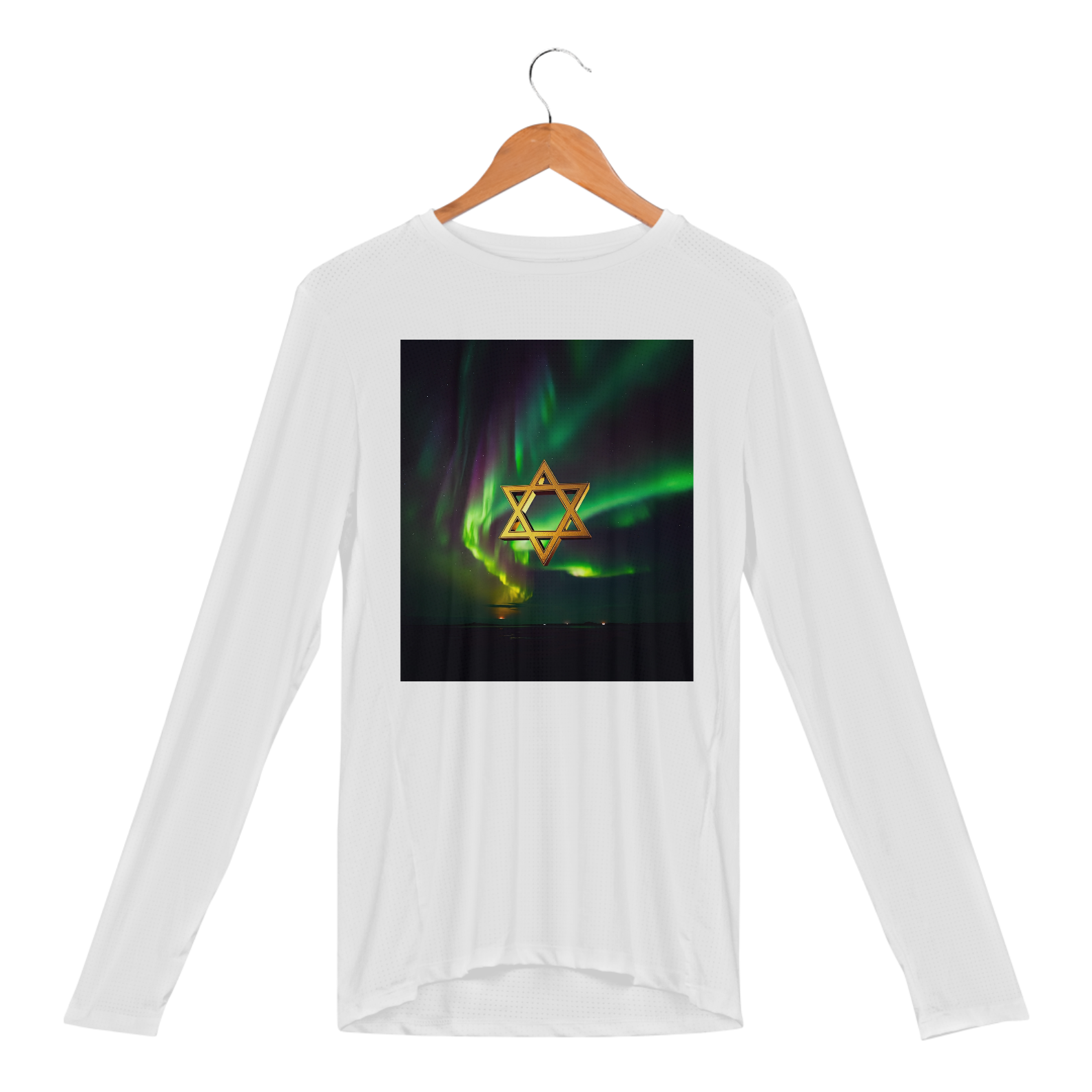 Aurora Boreal Com A Estrela de Davi