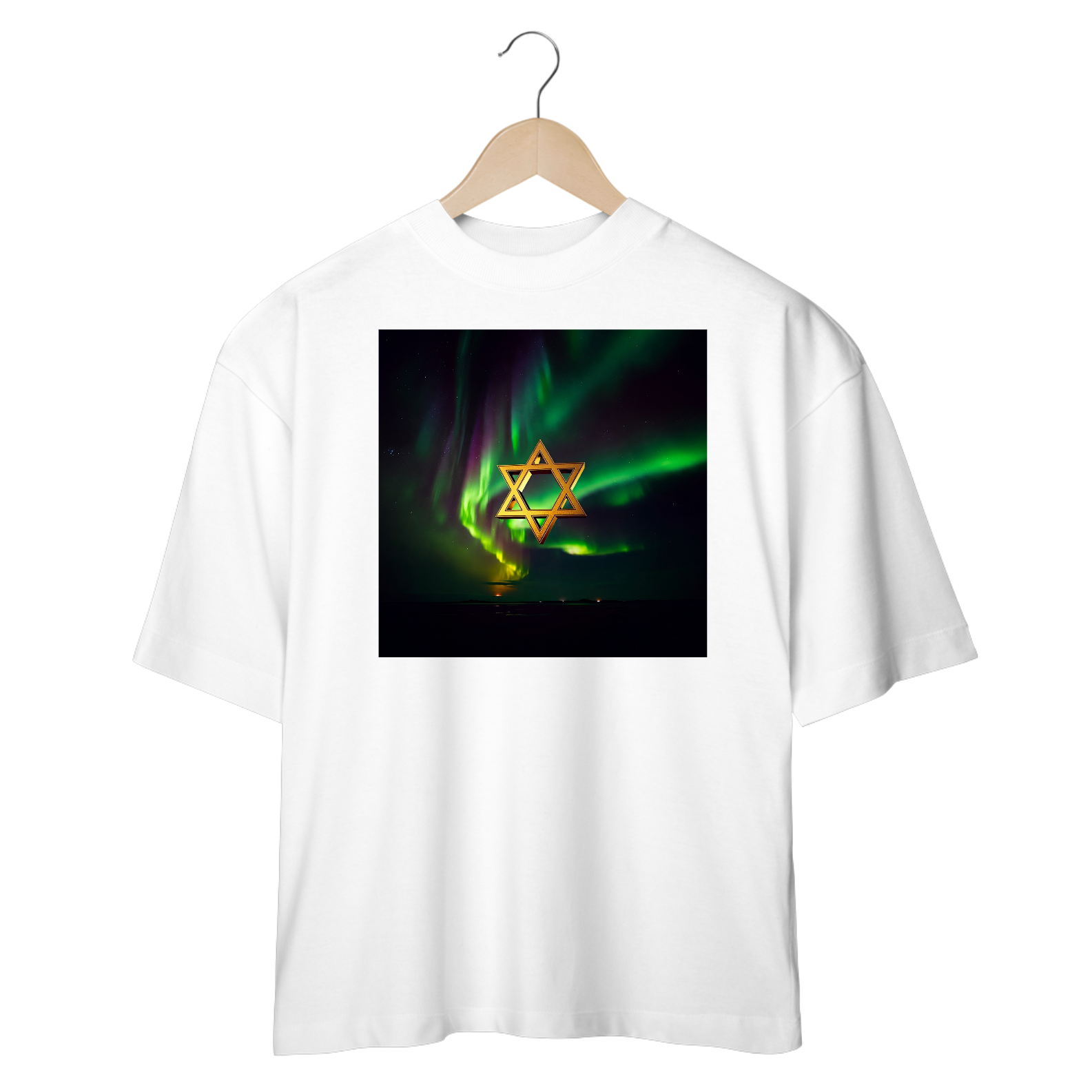 Aurora Boreal Com A Estrela de Davi