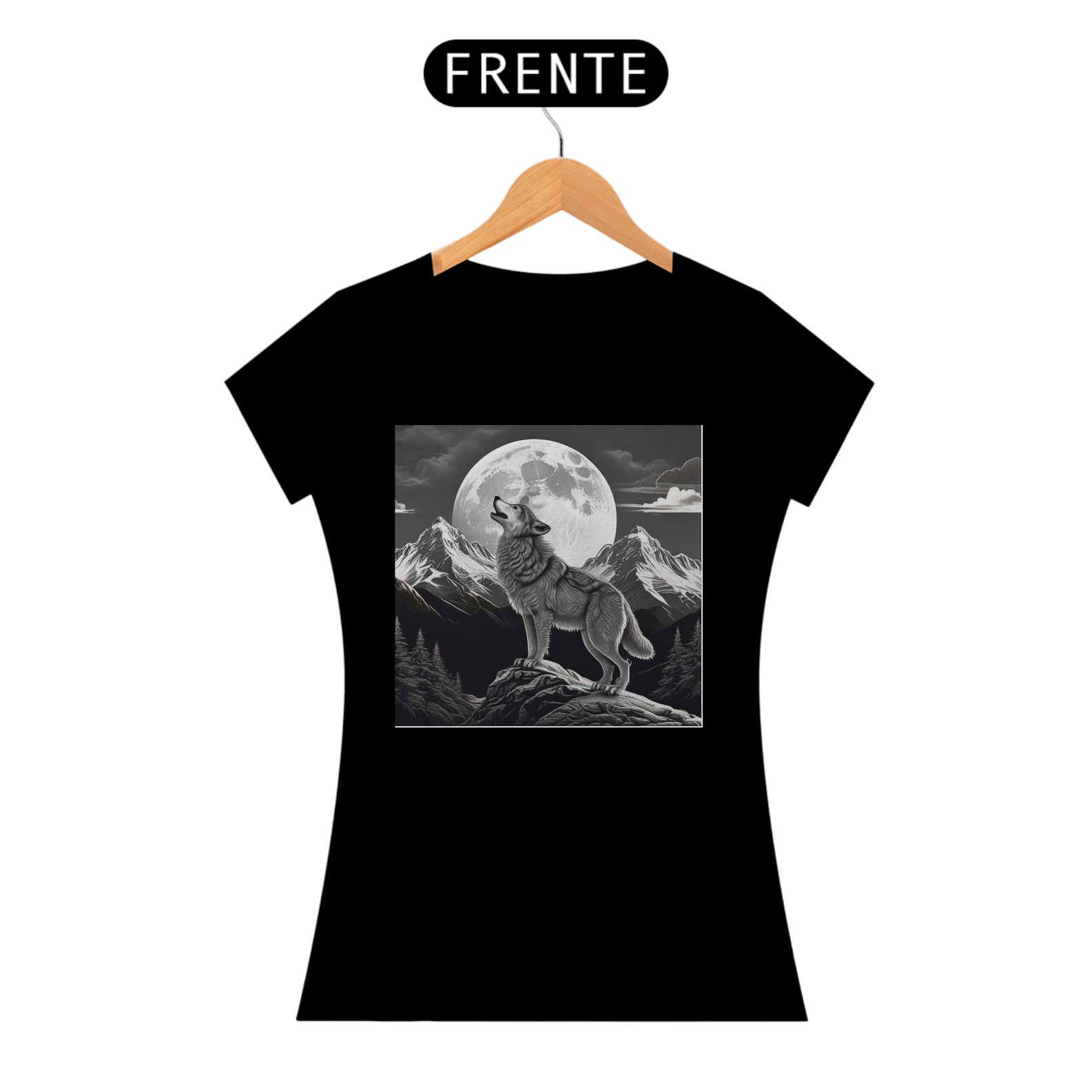 Baby long Quality Lobo Solitário