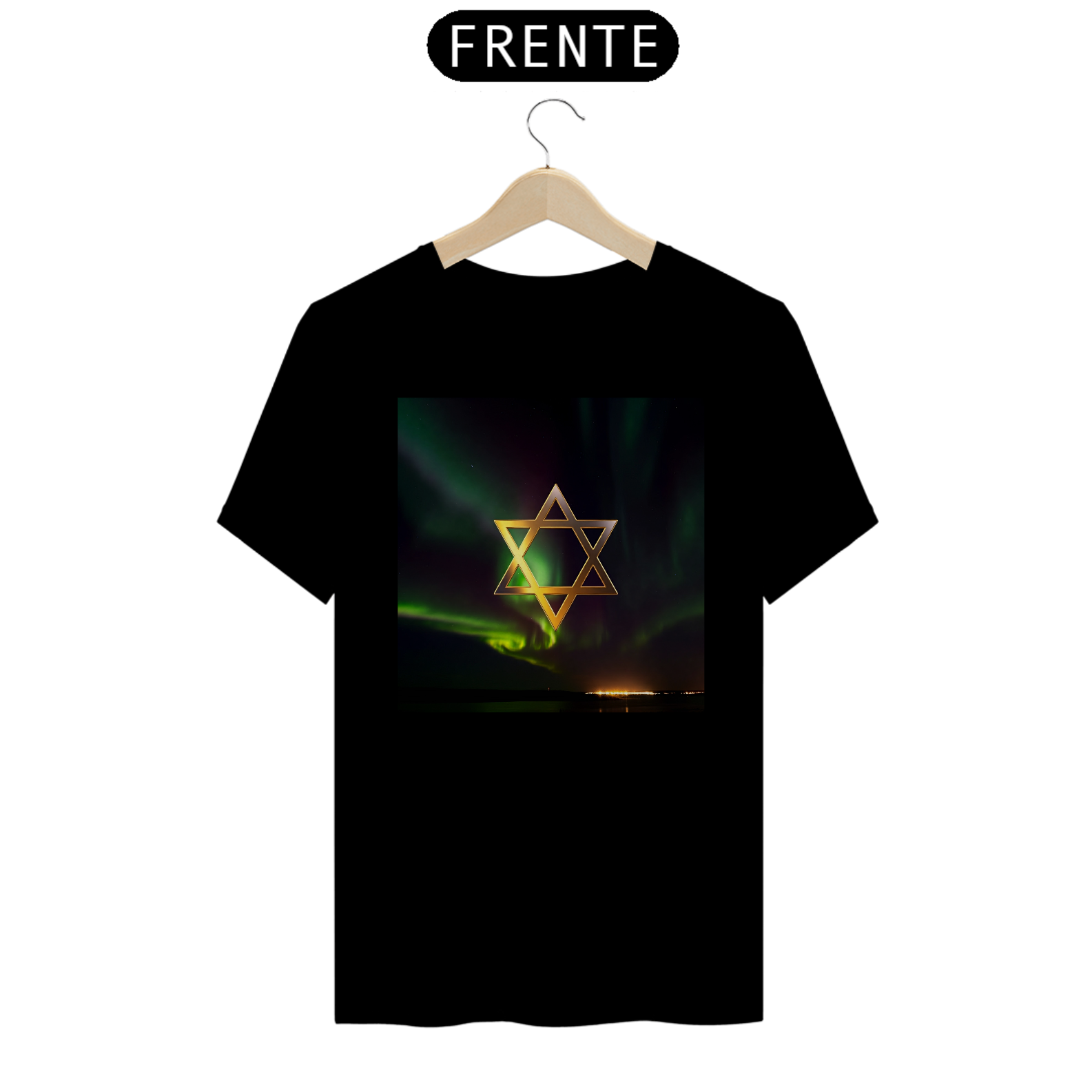 T-Shirt Prime Aurora Boreal Estrela de Davi