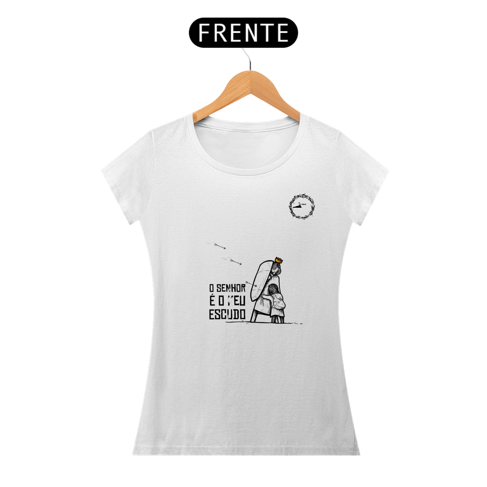 Blusa feminina, o Senhor é meu escudo 