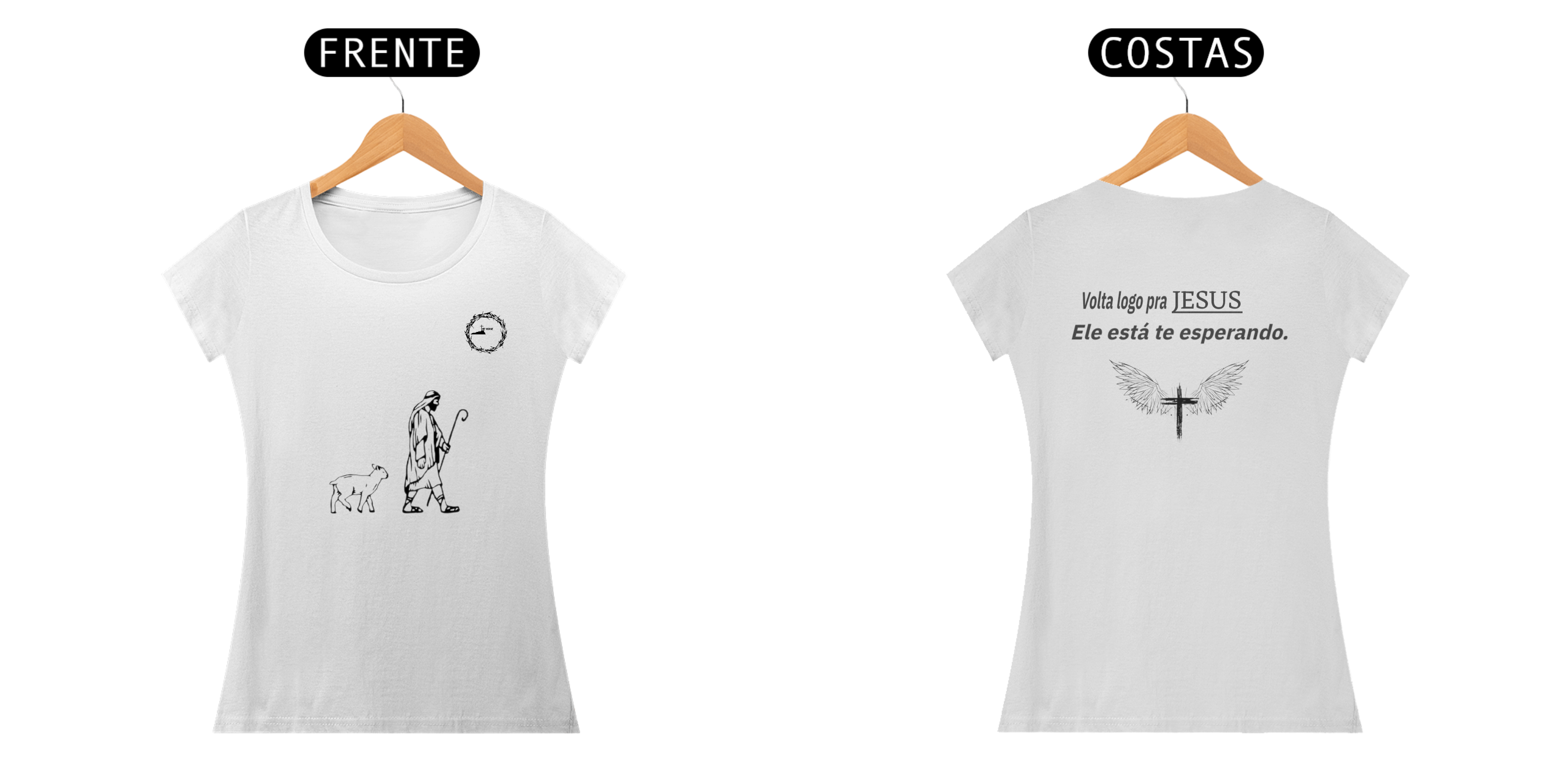 Blusa feminina Volta logo pra Jesus 