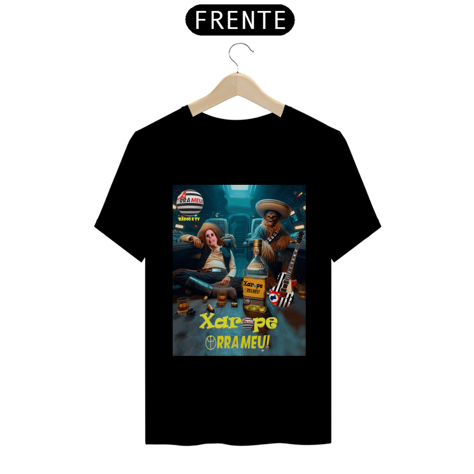 Camiseta Unisex XAROPE ORRA MEU  - OZZY e CHEWBACCA