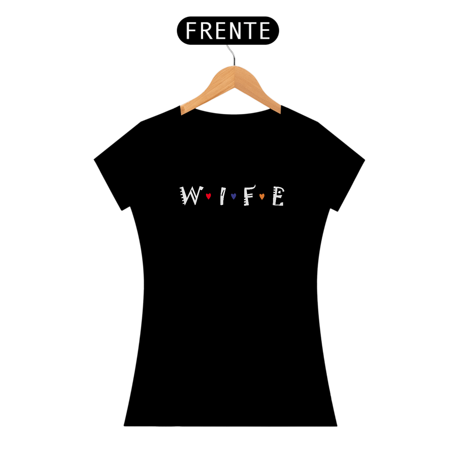 Camiseta FEM WIFE Esposa Black
