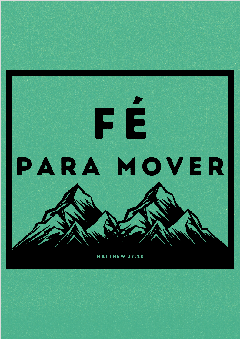 Poster Retrato Fé para mover Montanhas