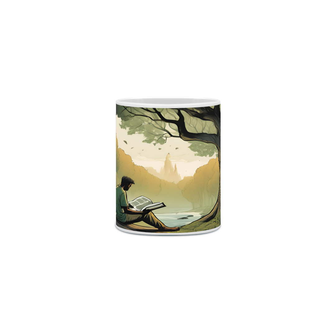 Caneca Salmos 1 - Árvore plantada junto a ribeiros de águas