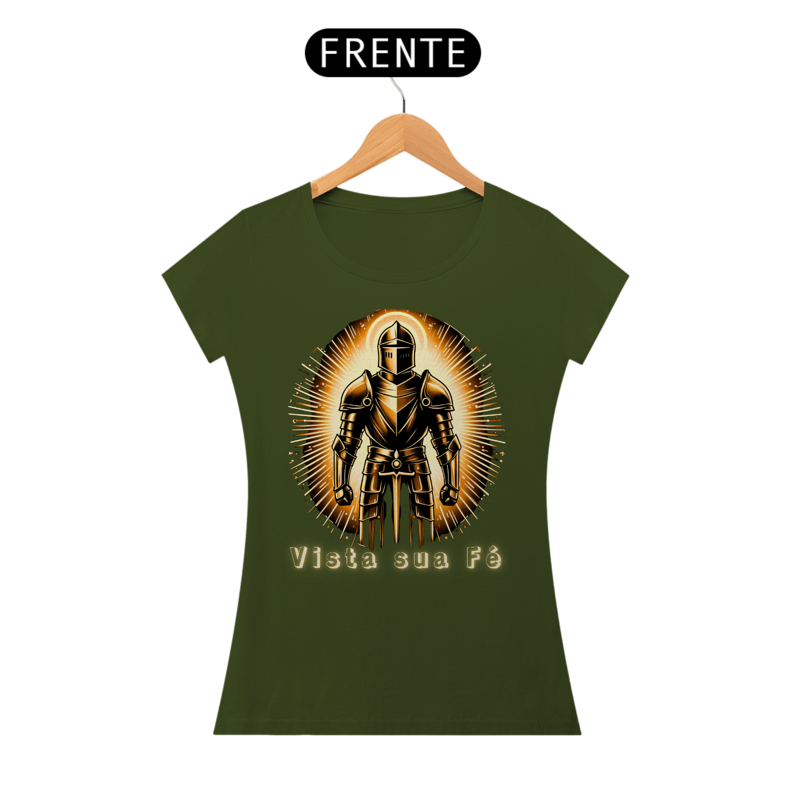 Camiseta Feminina Armadura de Deus - Vista sua Fé