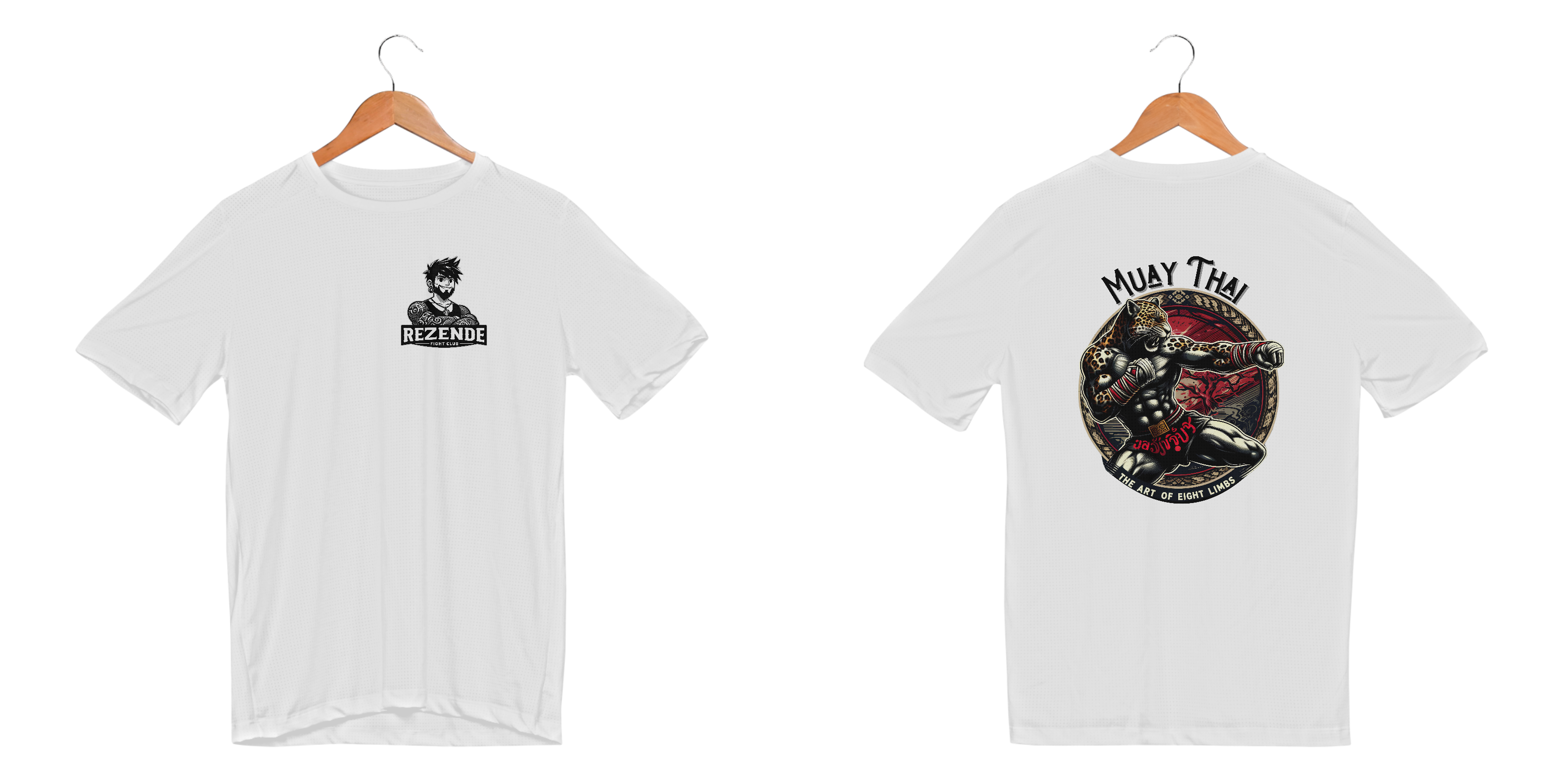 Tiger Attack (Camisa Sport Dry + Escrita Preta)