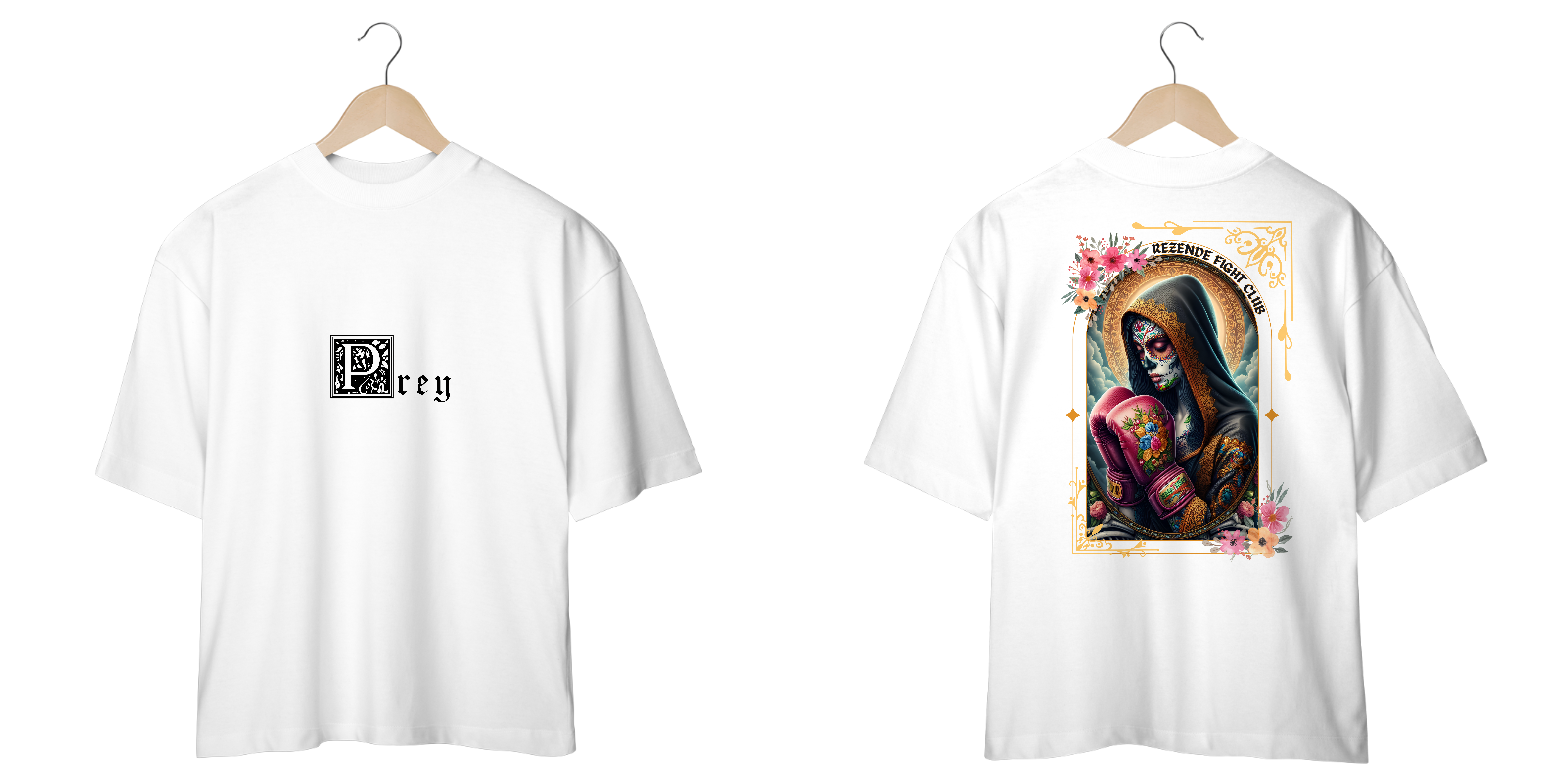 Santa de Los Sparrings (Oversized + Escrita Preta)