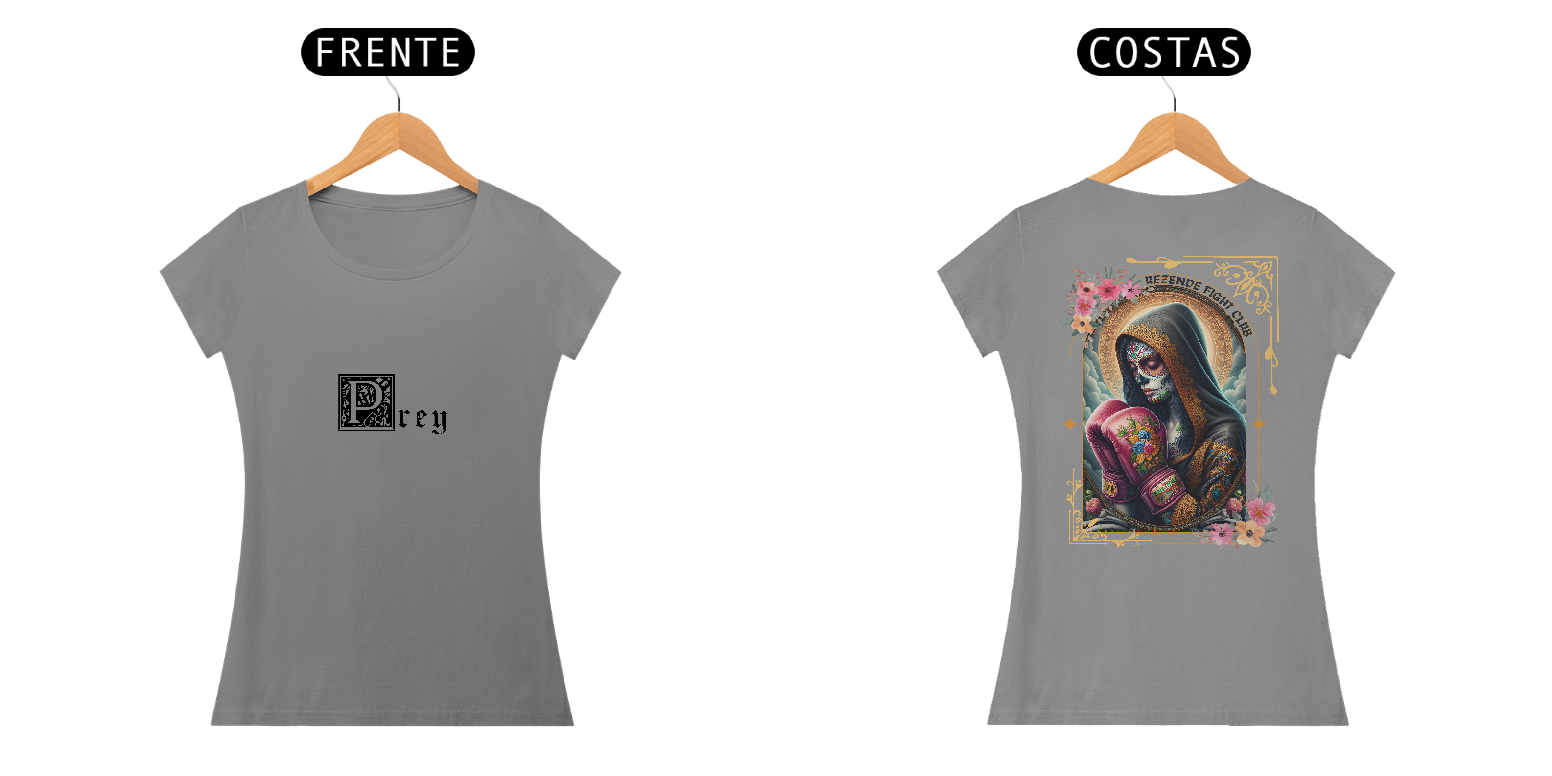 Santa de Los Sparrings (Baby long Quality + Escrita Preta )