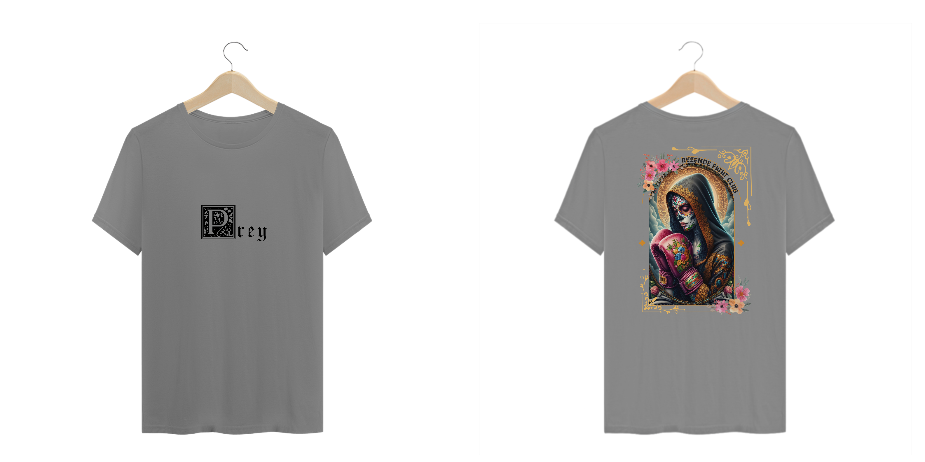Santa de Los Muertos (Plus Size + Escrita Preta)