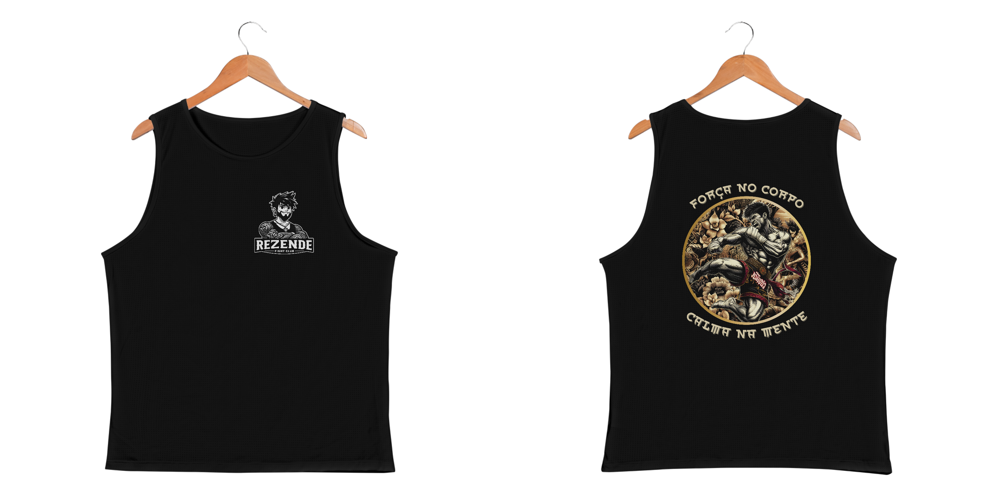 Força No Corpo & Calma Na Mente (Sport Dry + Escrita branca)