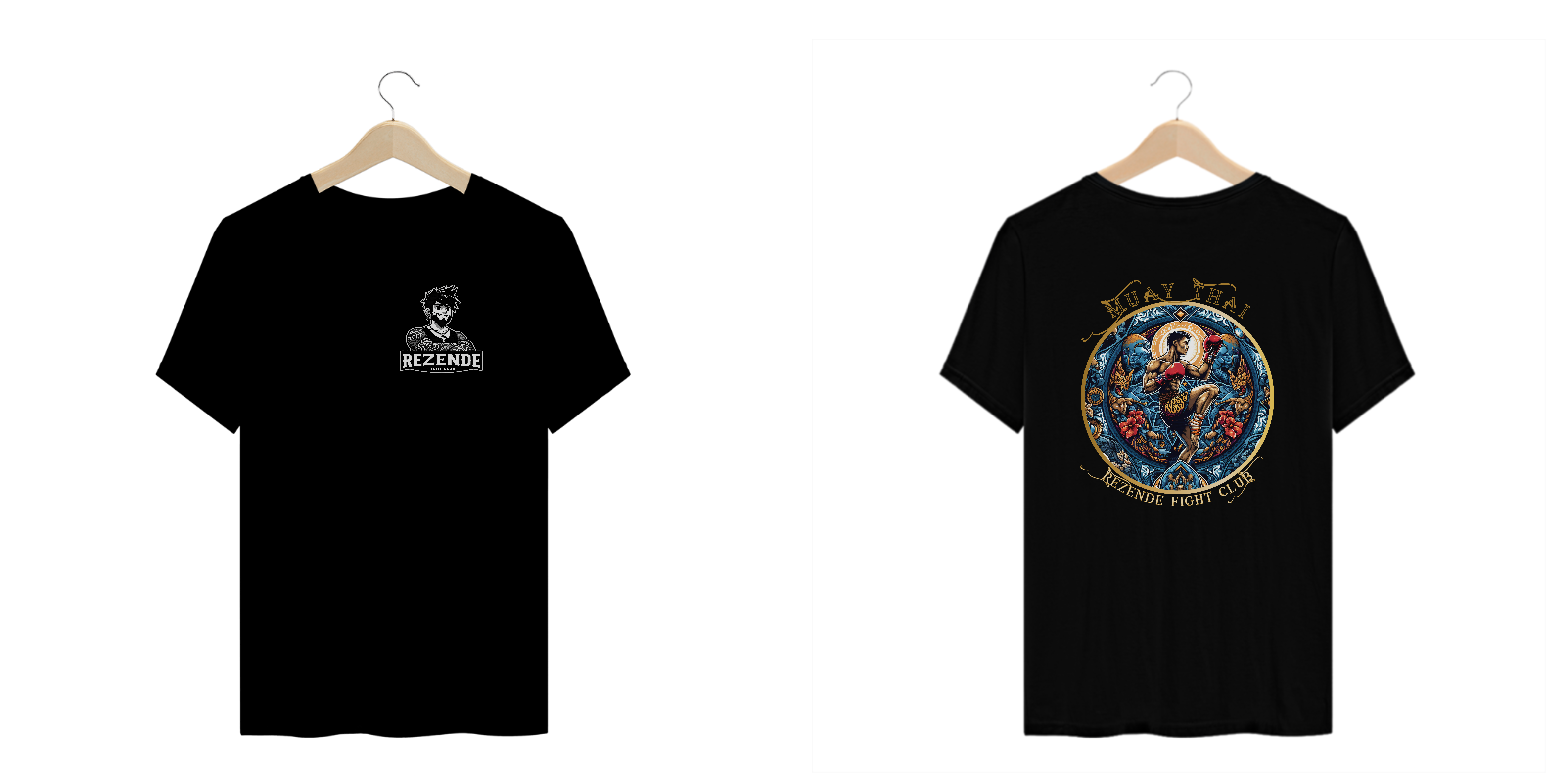 Blue Fighter (Plus size + Escrita Dourada)