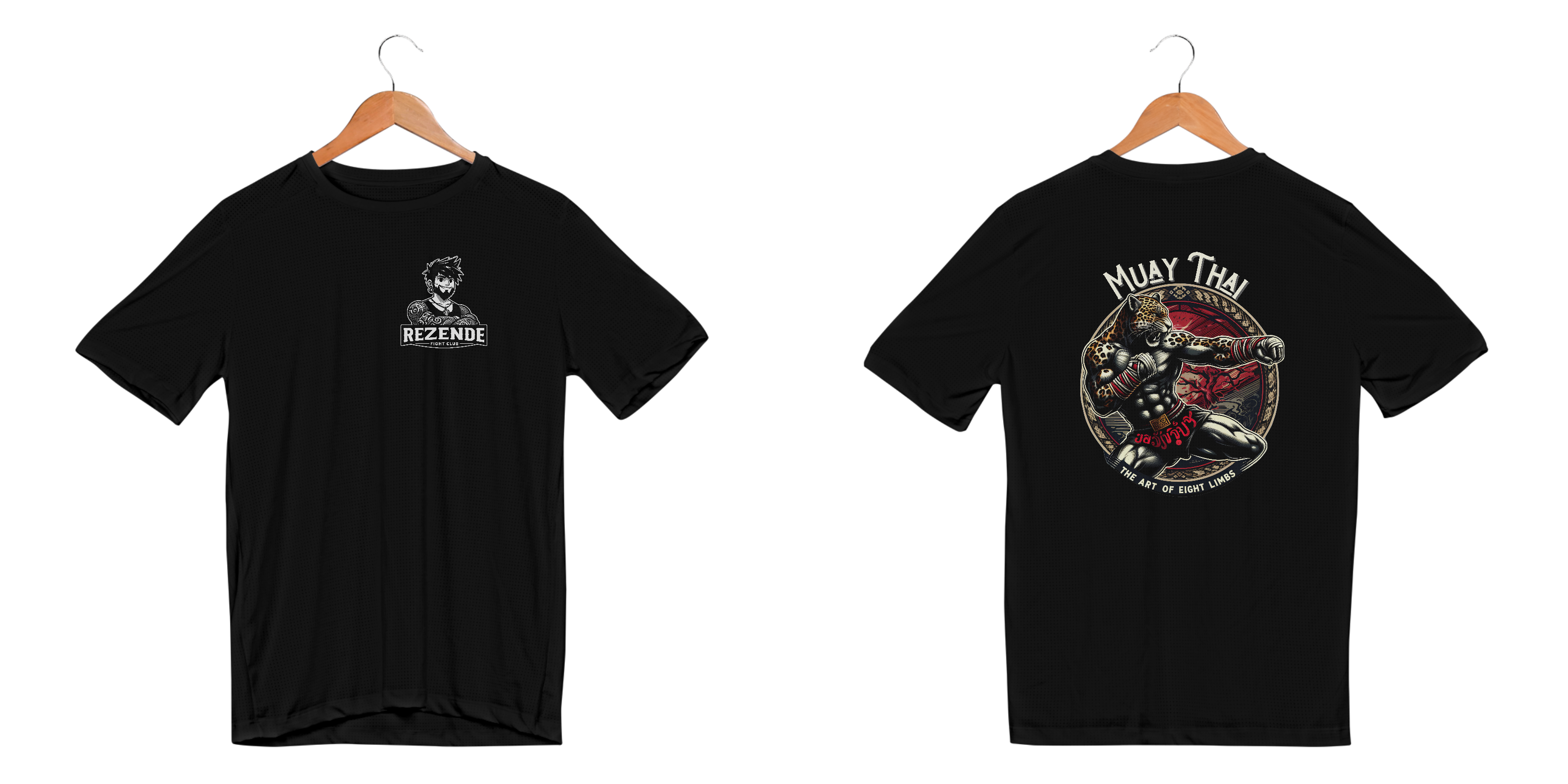 Tiger Attack (Camisa Sport Dry + Escrita Branca)