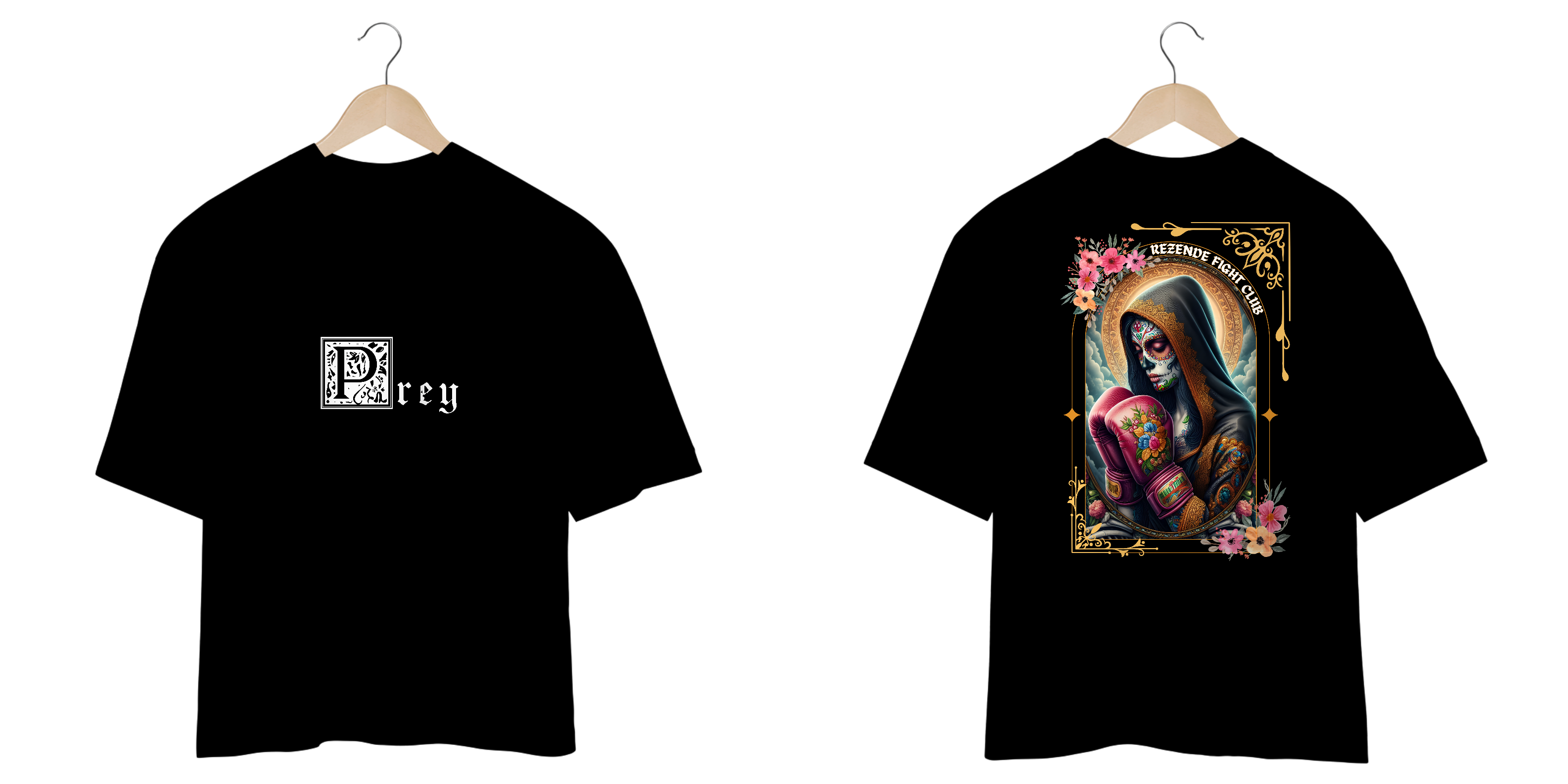 Santa De Los Sparrings (Oversized + Escrita Branca)