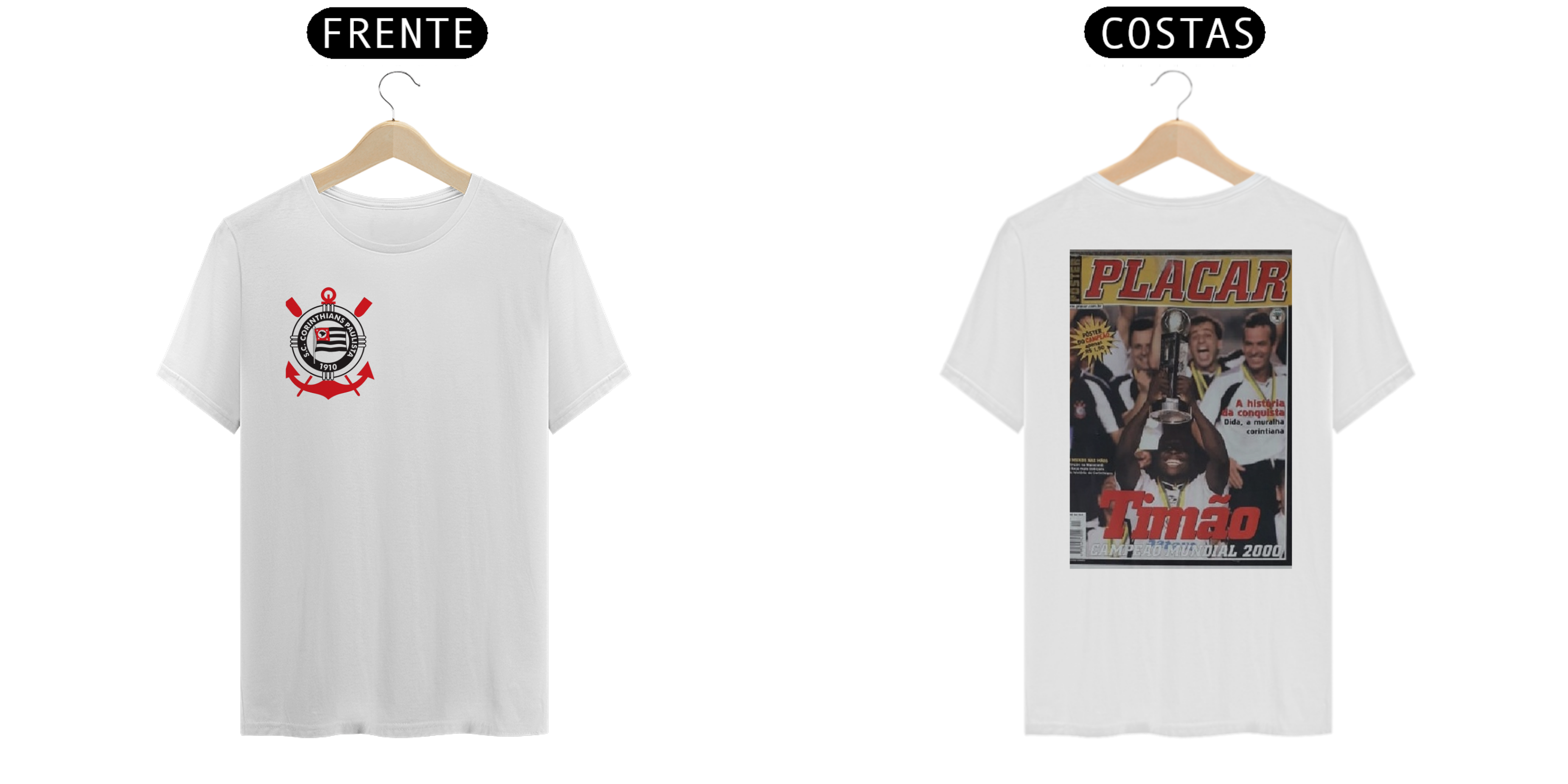 T-SHIRT CORINTHIANS CAMPEÃO MUNDIAL 2000