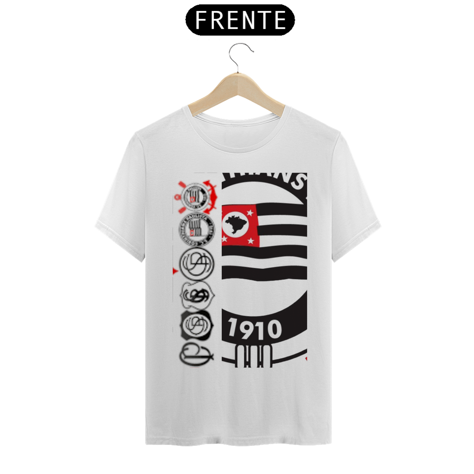 T-SHIRT CORINTHIANS ESCUDOS