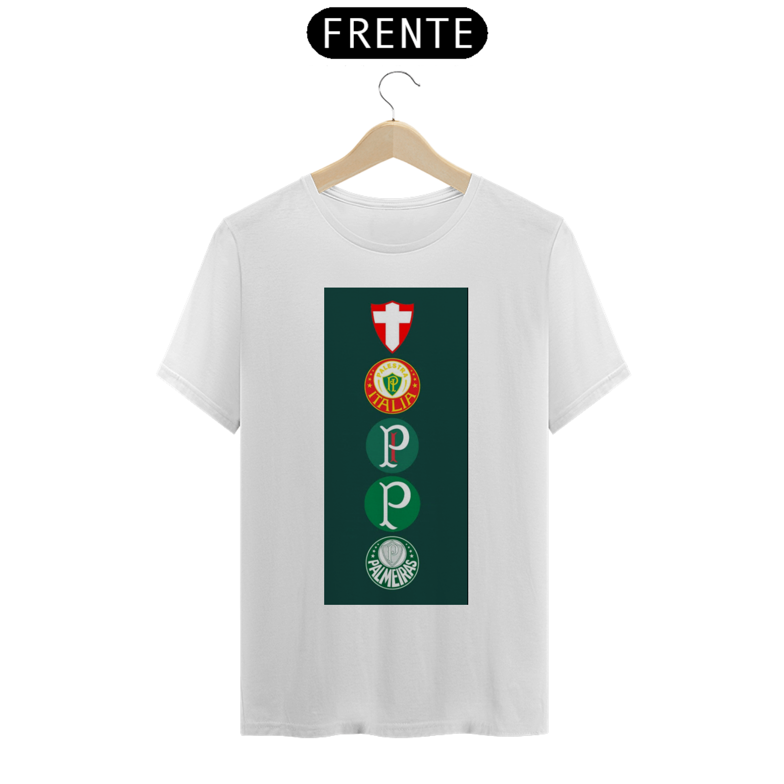 T-SHIRT PALMEIRAS ESCUDOS