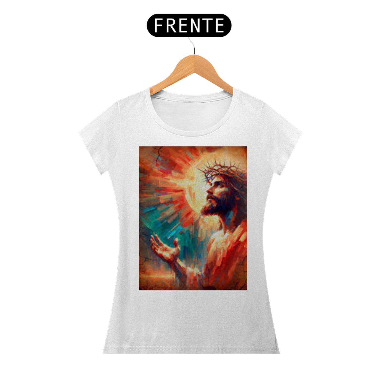 T-SHIRT JESUS CRISTO FEM