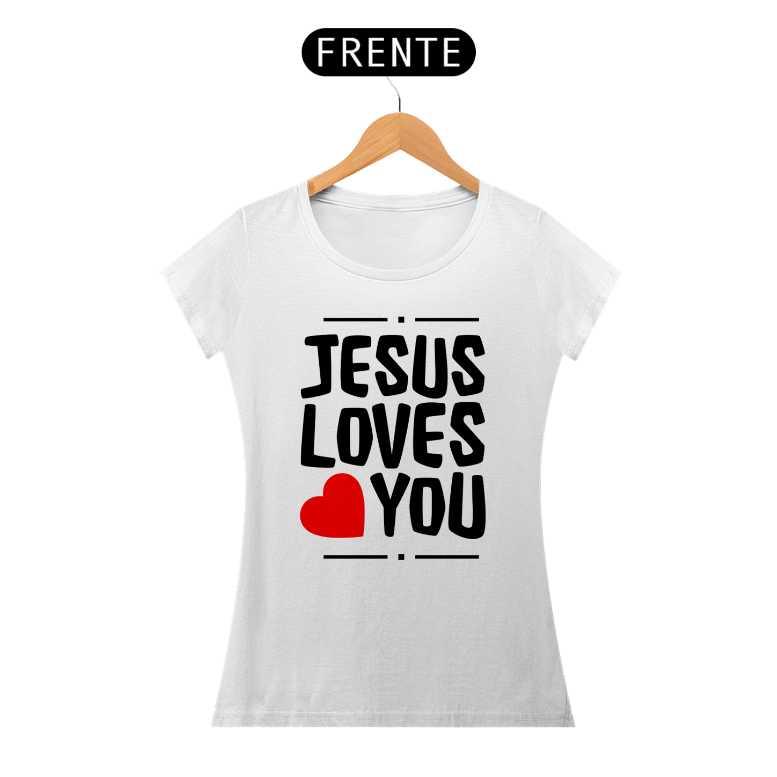 T-SHIRT JESUS CRISTO FEM