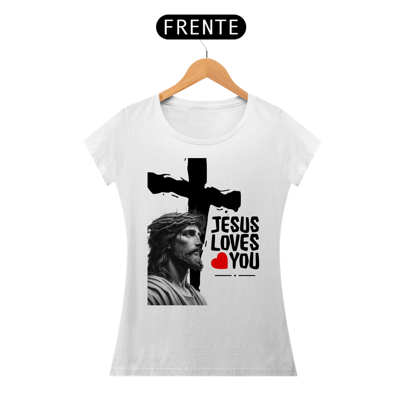 T-SHIRT JESUS CRISTO FEM