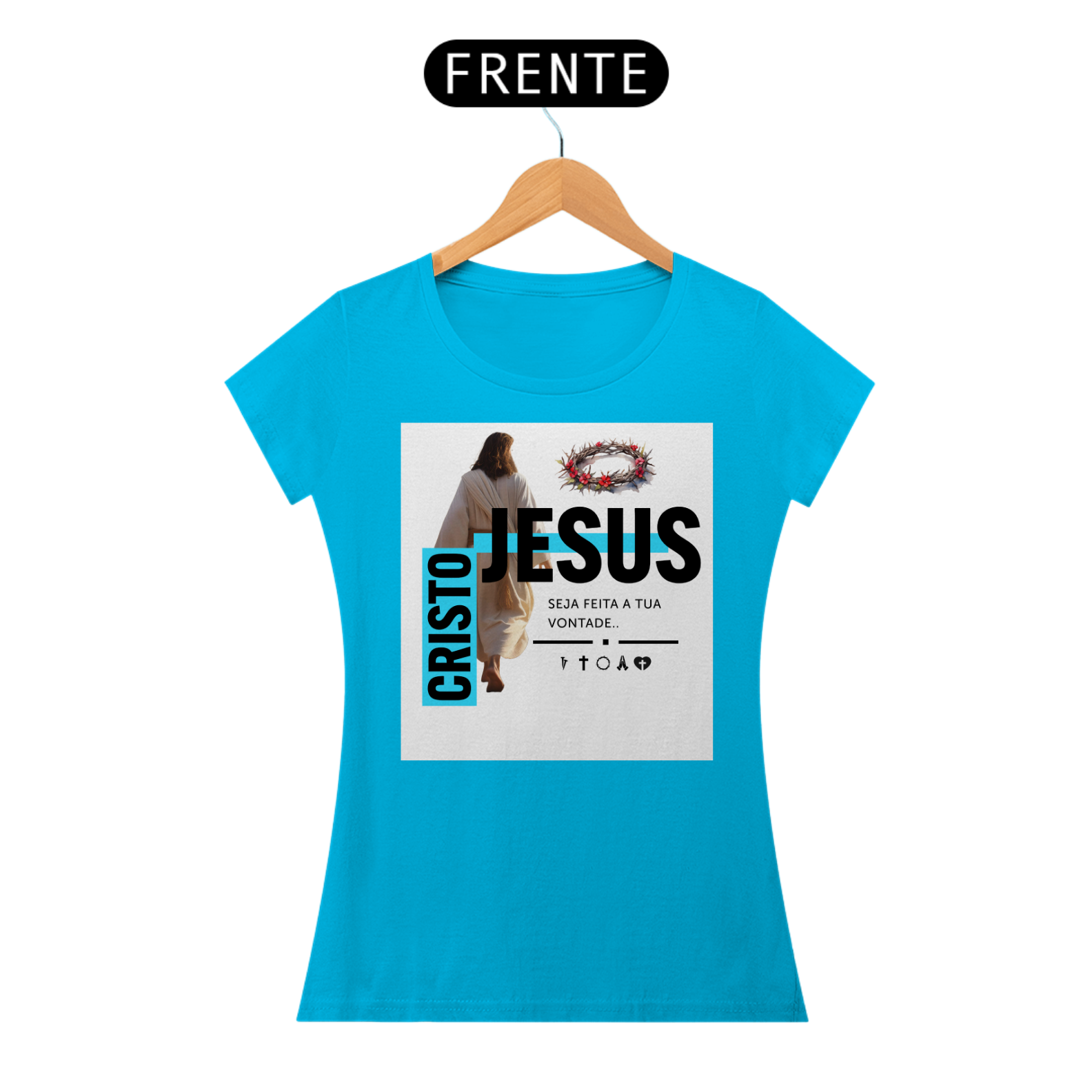 T-SHIRT JESUS CRISTO FEM