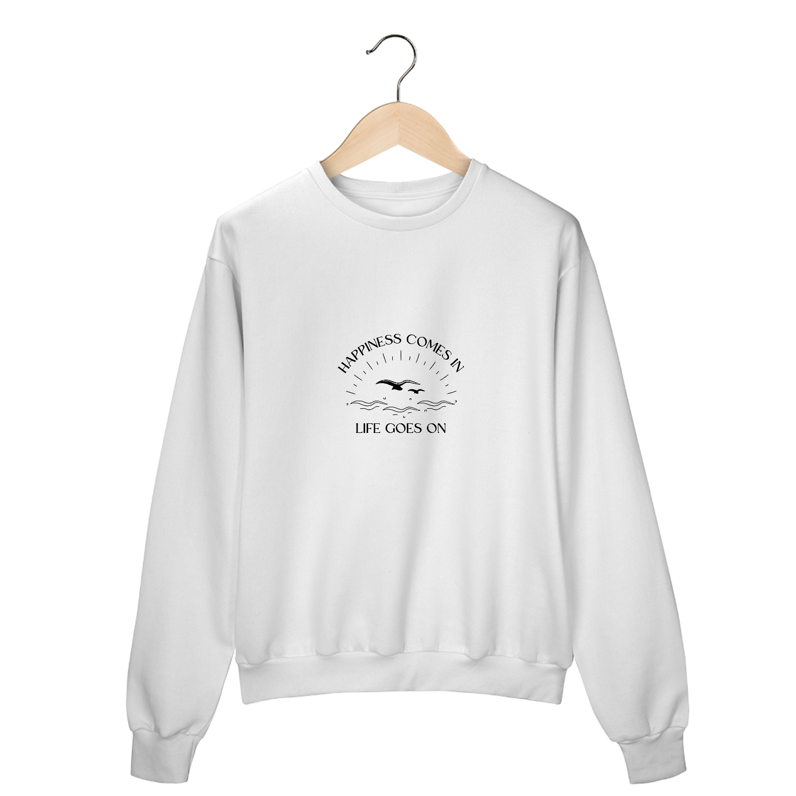 Moletom Fechado: Comer in Life Goes On