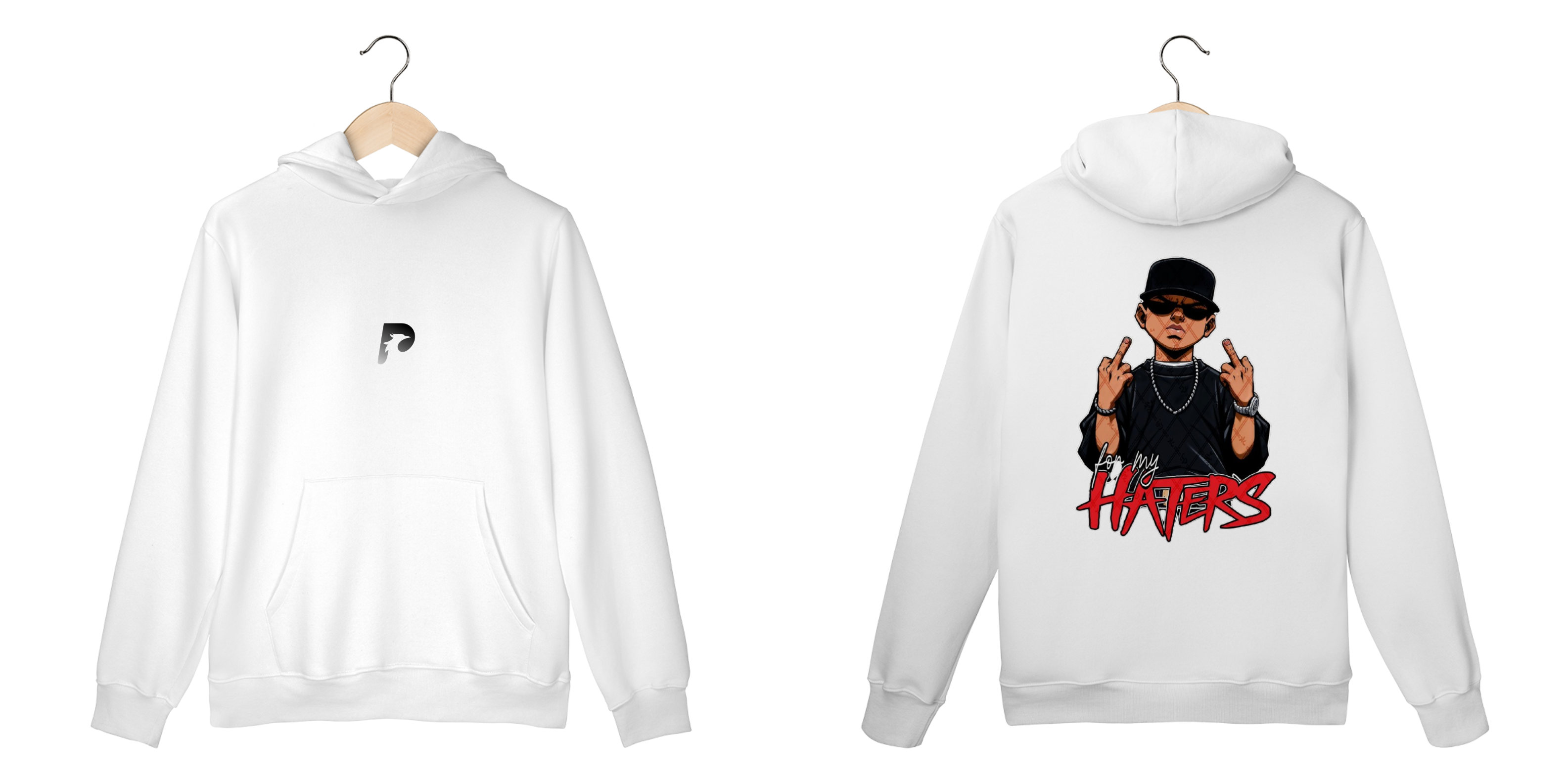 Moletom Branco Haters