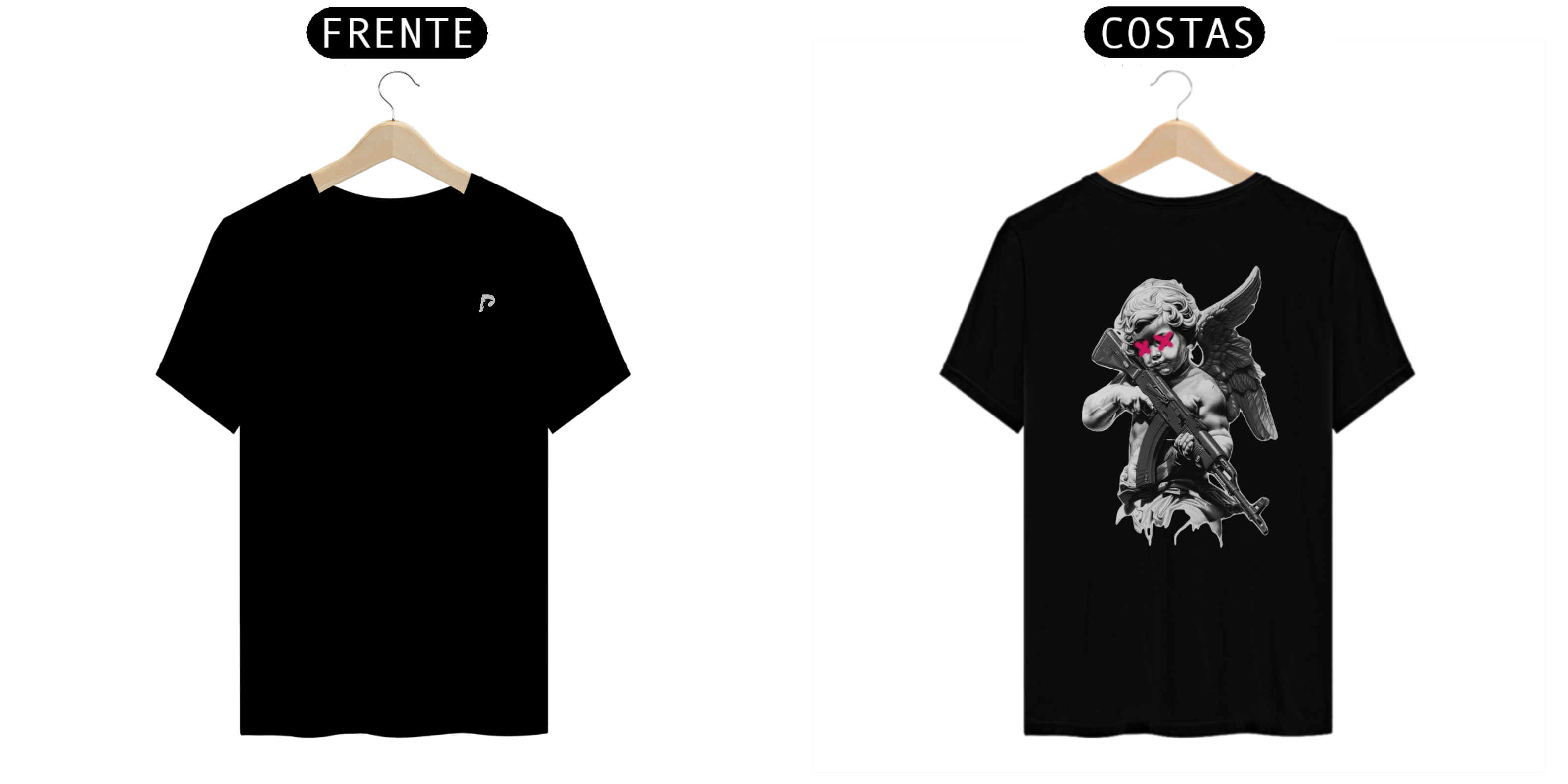 Camiseta  T-Shirt Quality Anjo Armado