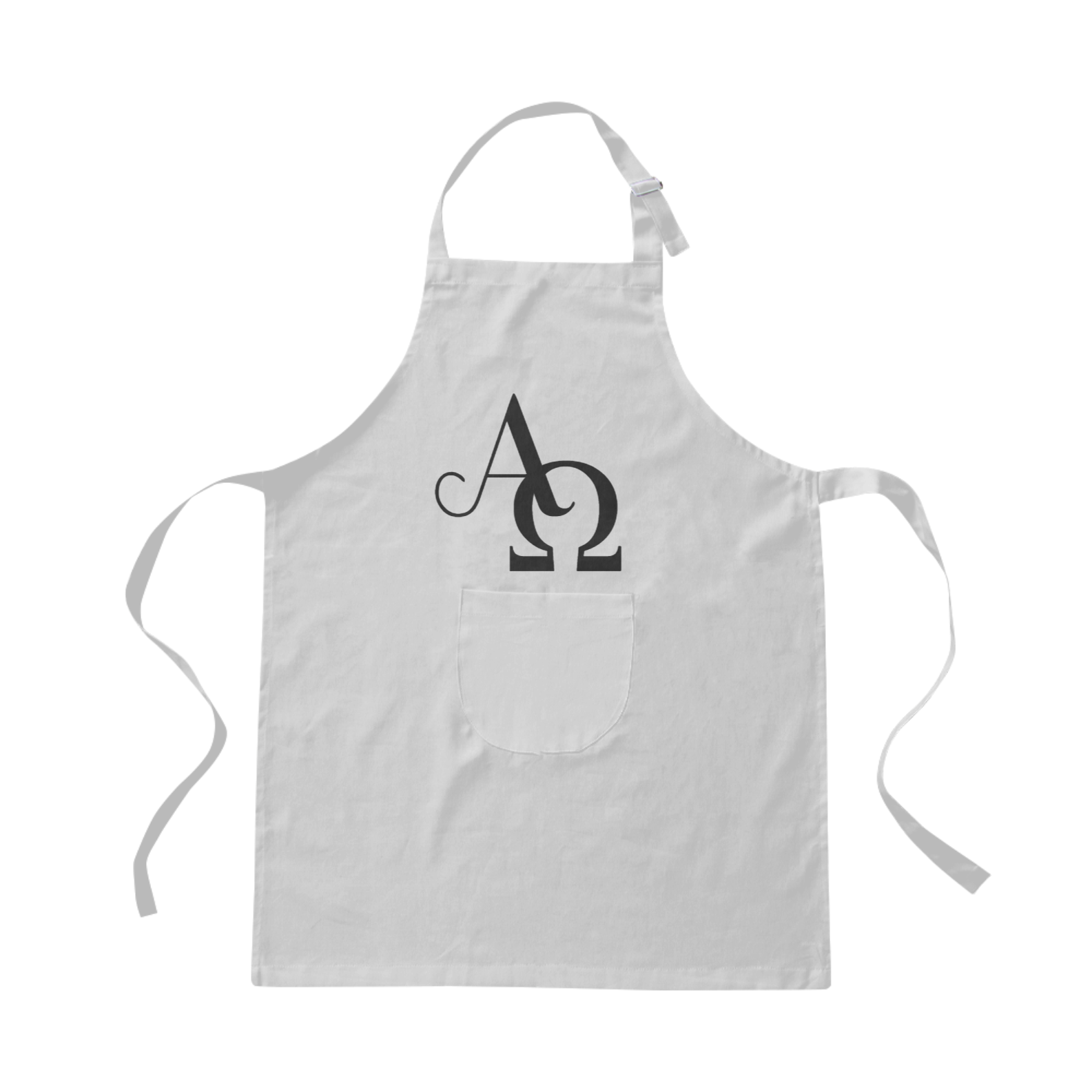 Avental cristão alfa e ômega