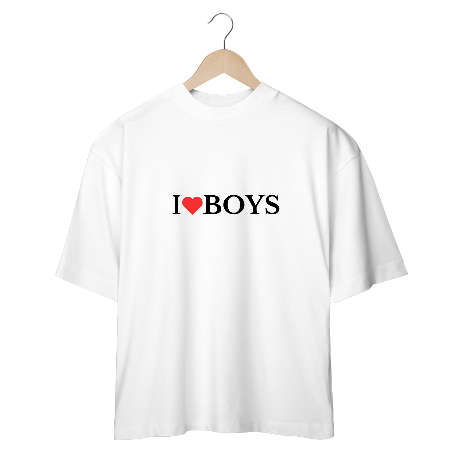 Camiseta Oversized - I Love Boys
