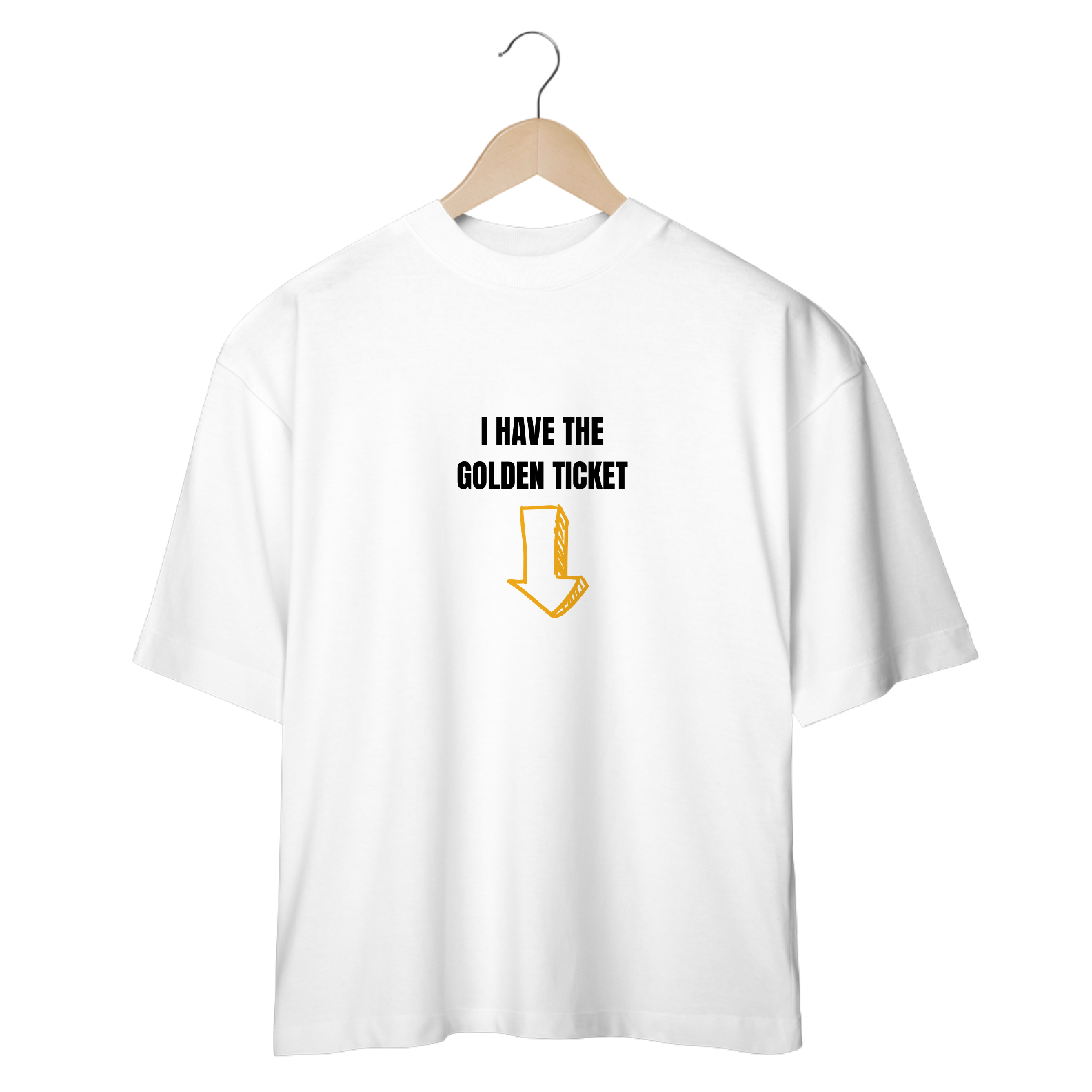 Camiseta Oversized - I Have The Golden Ticket