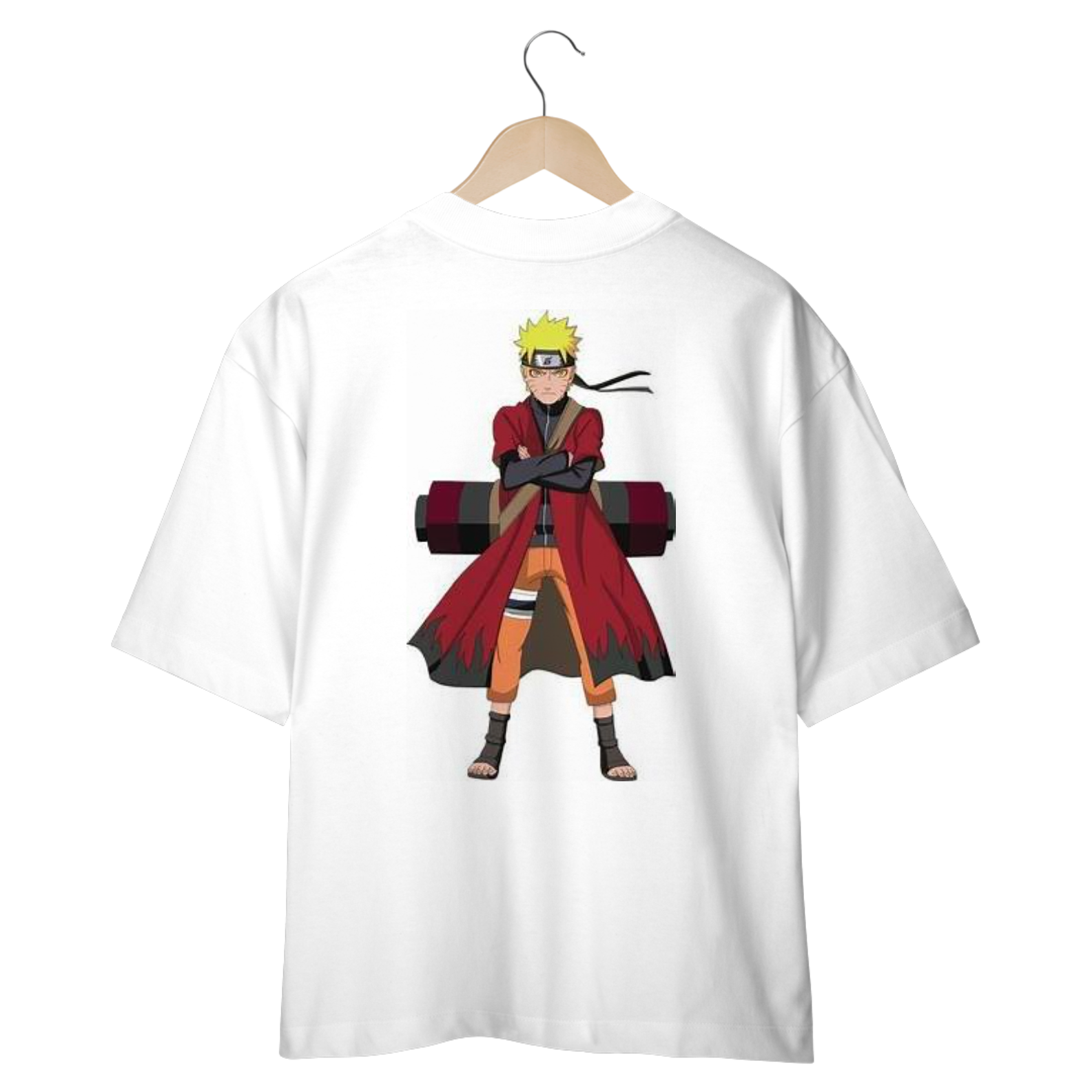 Camiseta Oversized Naruto Modo Sennin