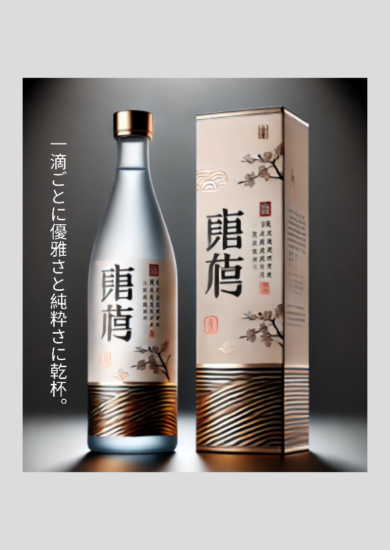 Pôster do Saquê  Brinde à Elegância