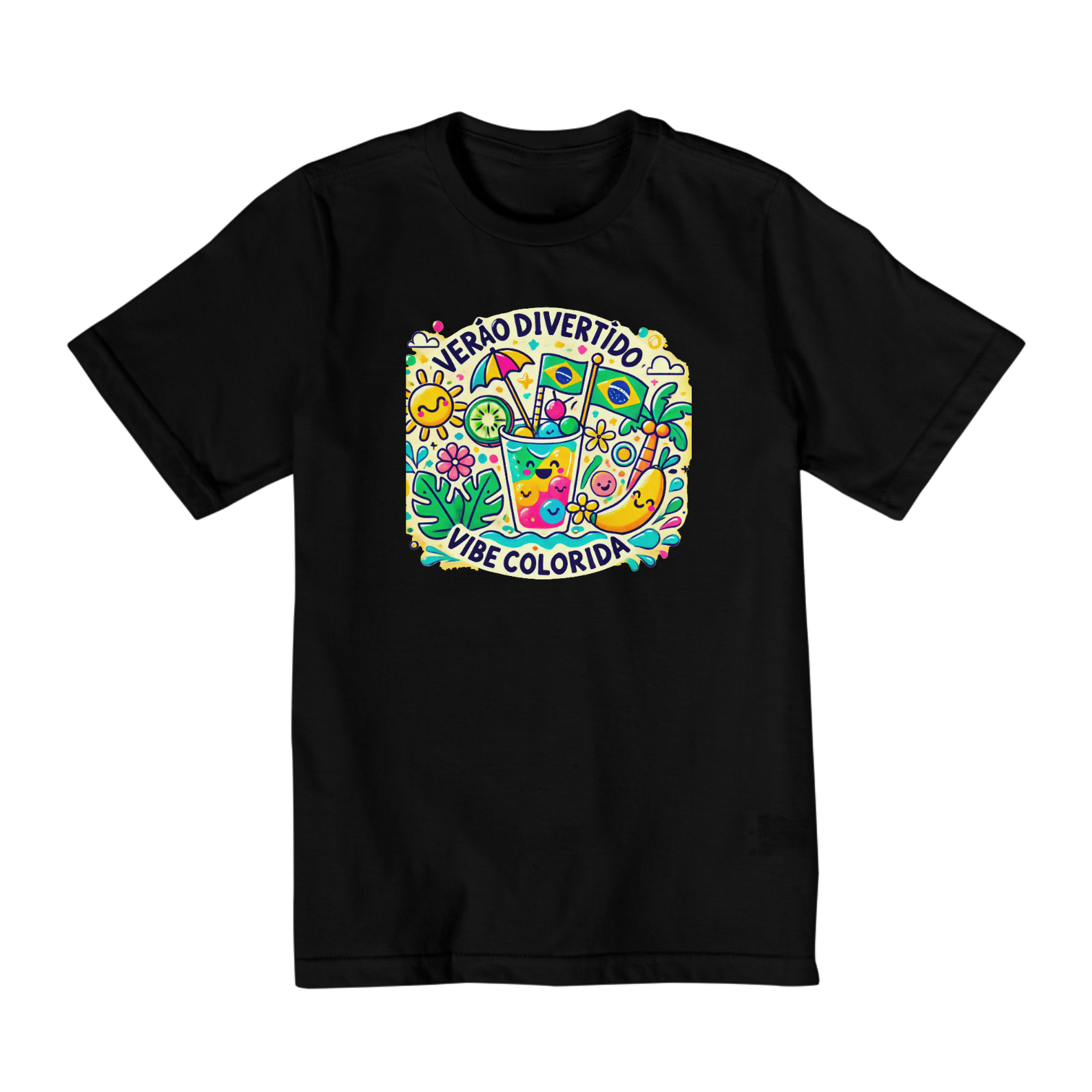 Camiseta Infantil Verão Divertido