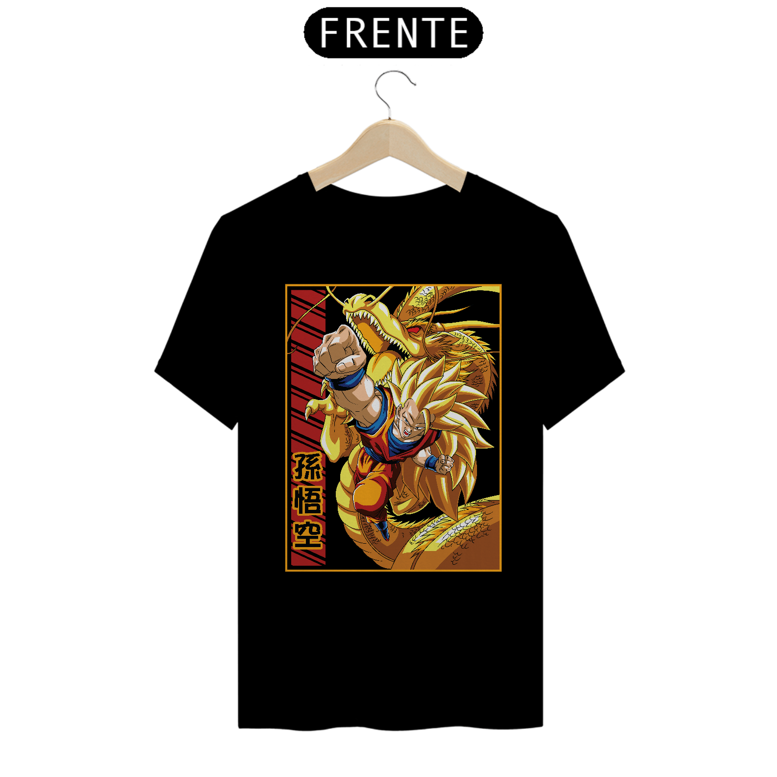  Camiseta Goku SSJ3 - Ataque do Dragão - Dragon Ball: