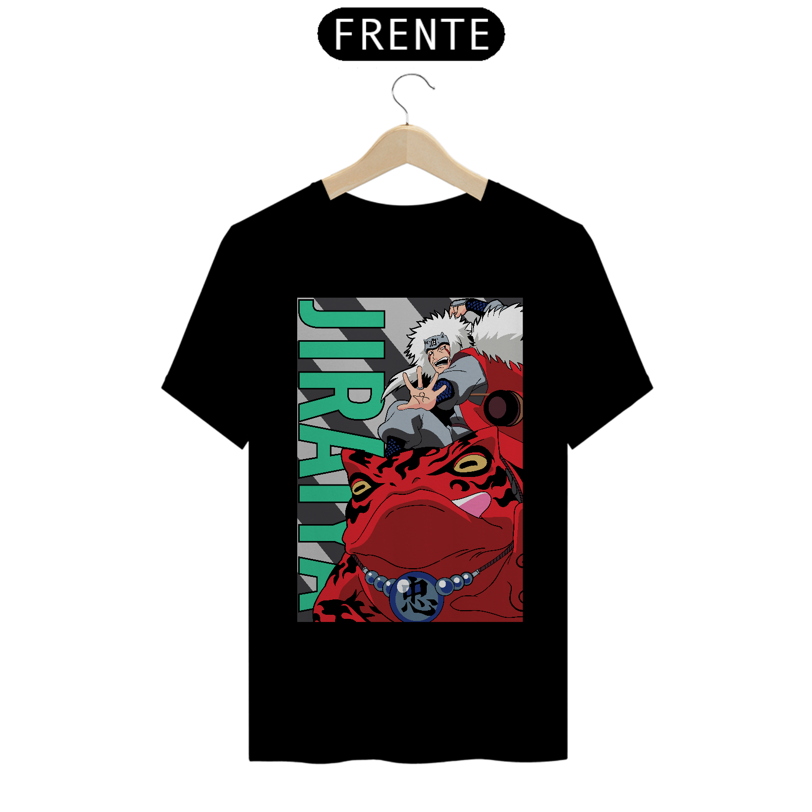 Nome do produto: Camiseta Jiraiya e Gamabunta Sapo - Naruto